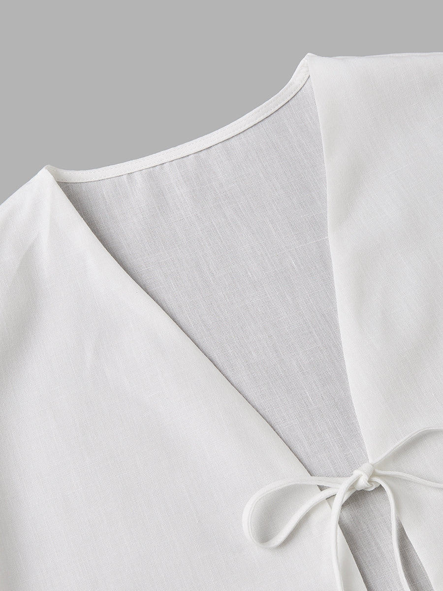 Bağlamalı Şort Takımı