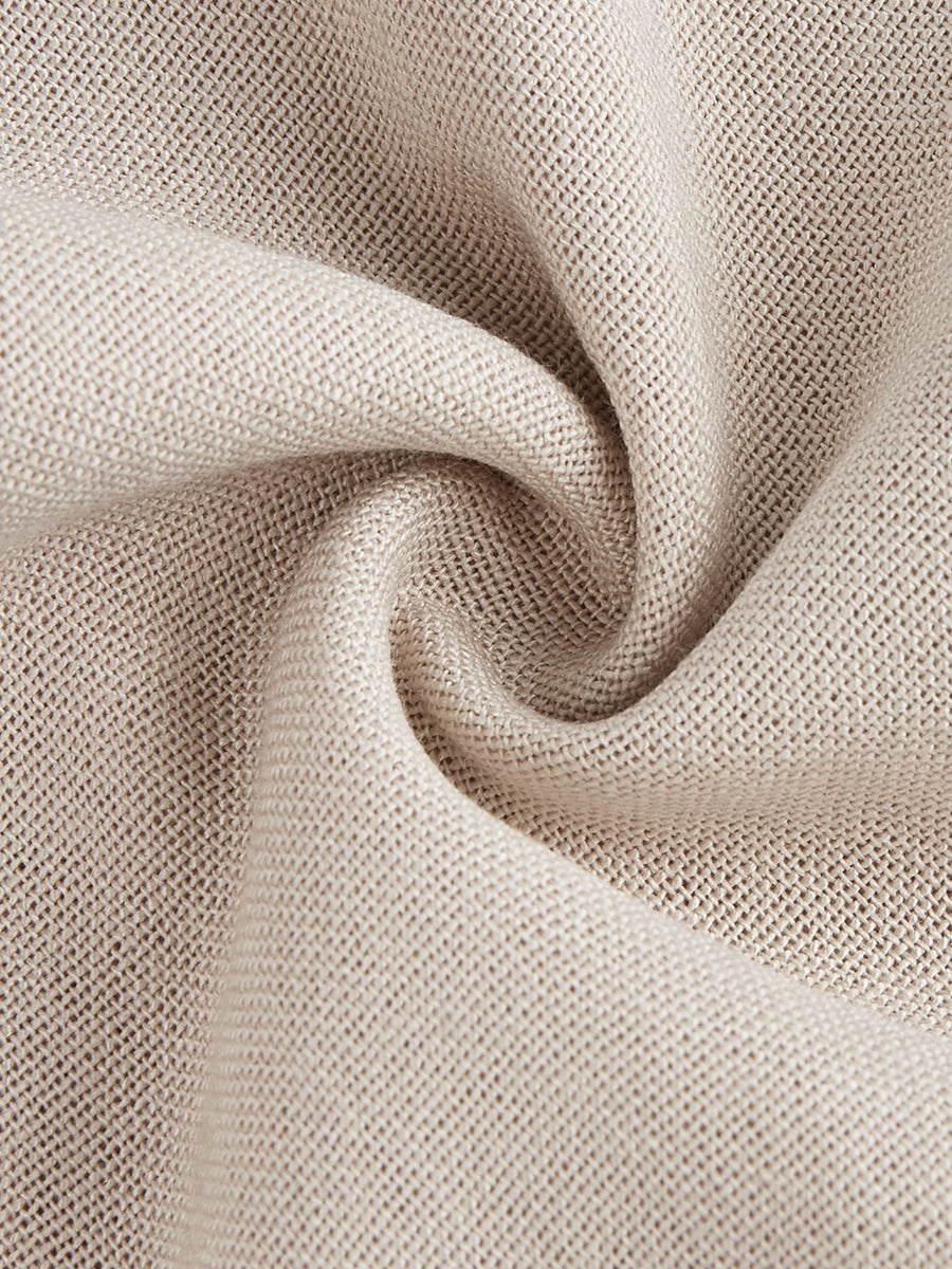 V Yaka Kolsuz Midi Elbise