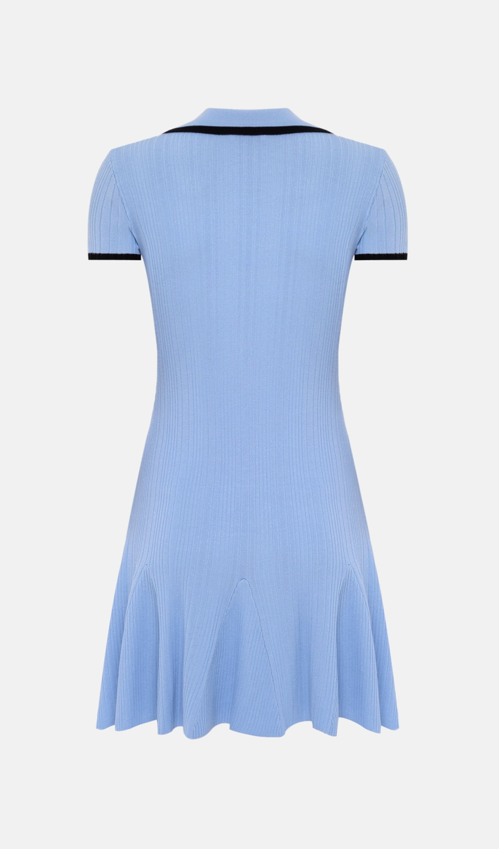 Kontrast Detaylara Sahip Mini Ribanalı Elbise