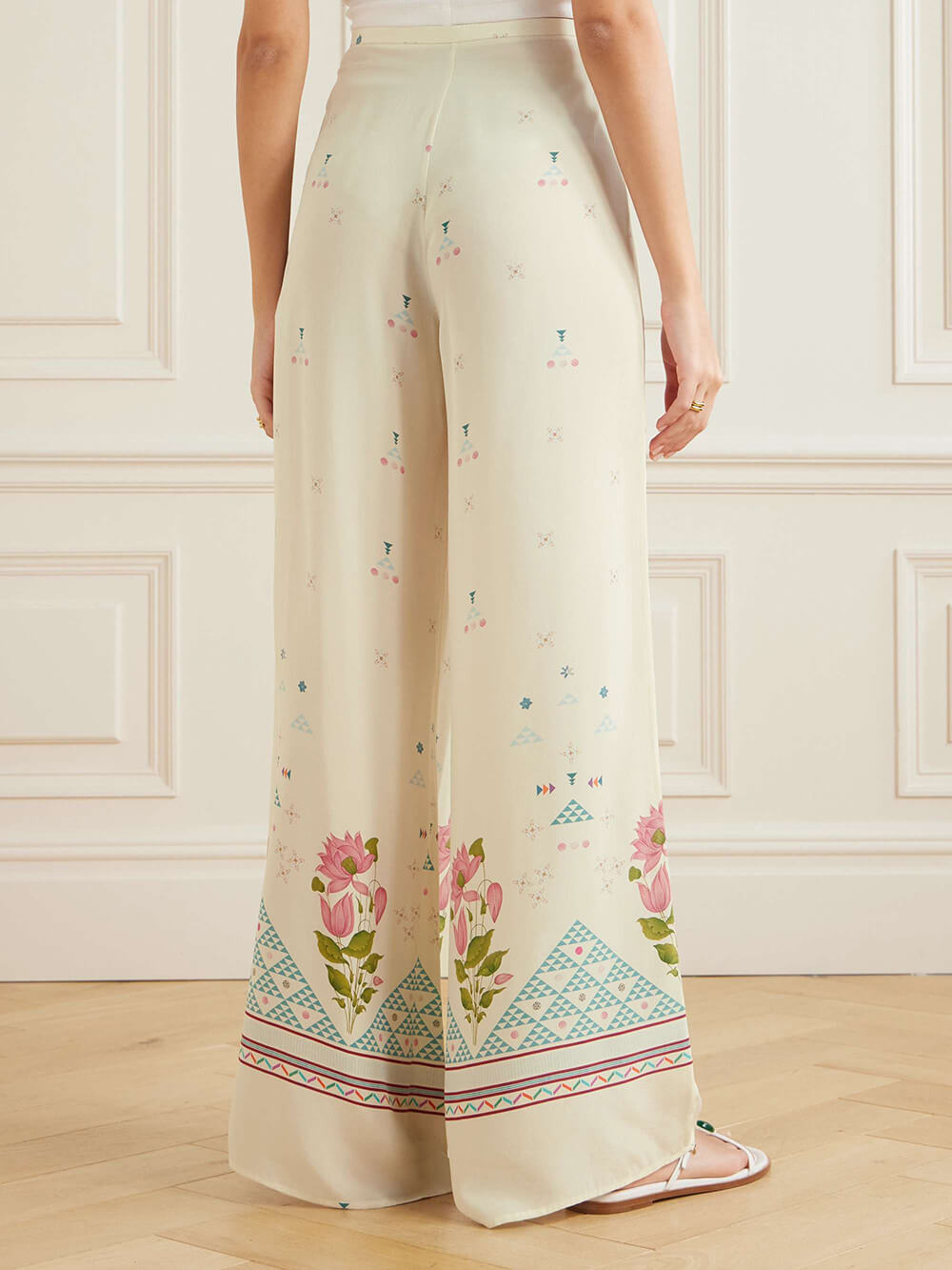 Bohem Çiçek Desenli Rahat Gömlek