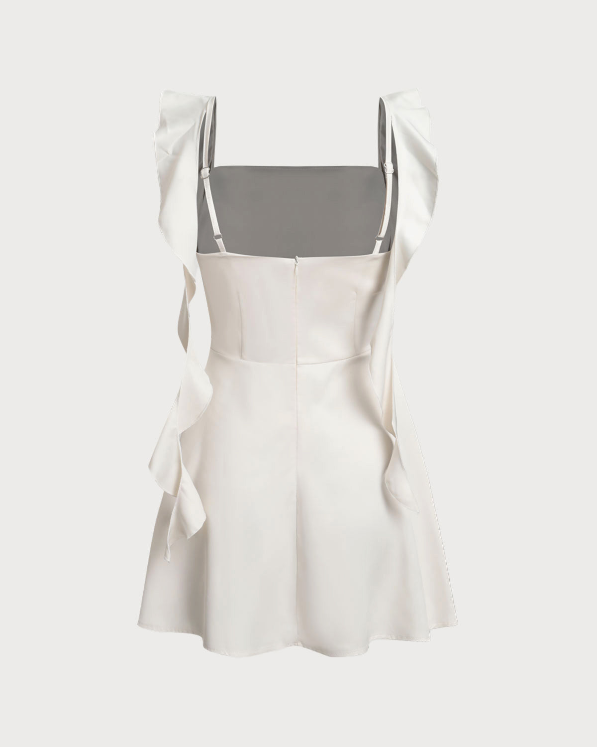 Kare Yaka Slip Mini Elbise