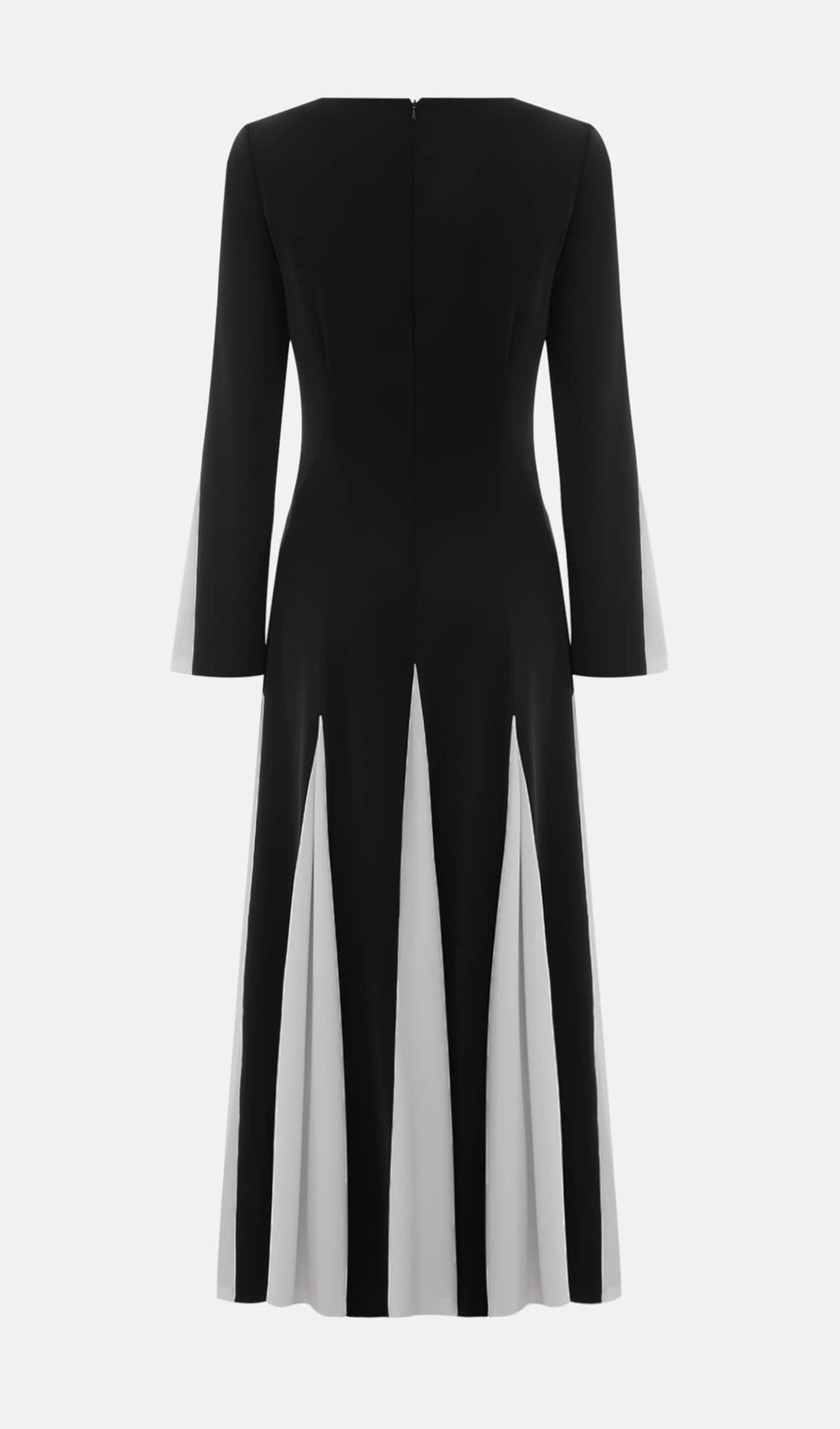 Örme Üçgen Ek Parçalı Uzun Elbise