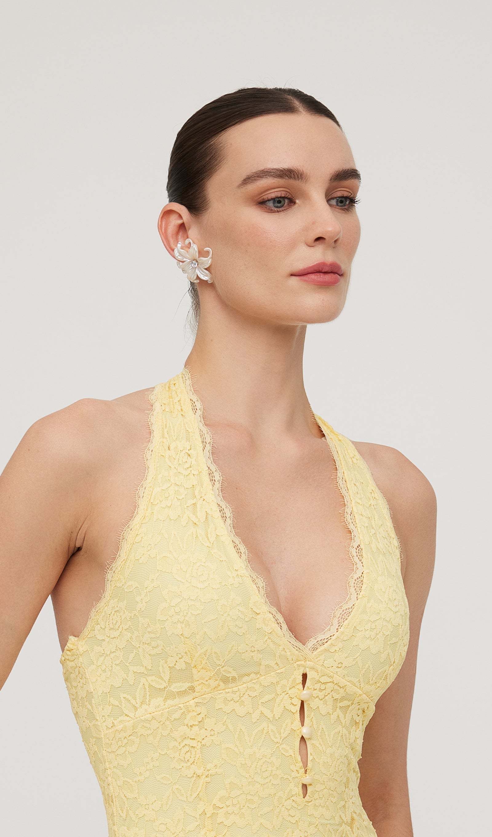 İris Yaprağı Küpeleri