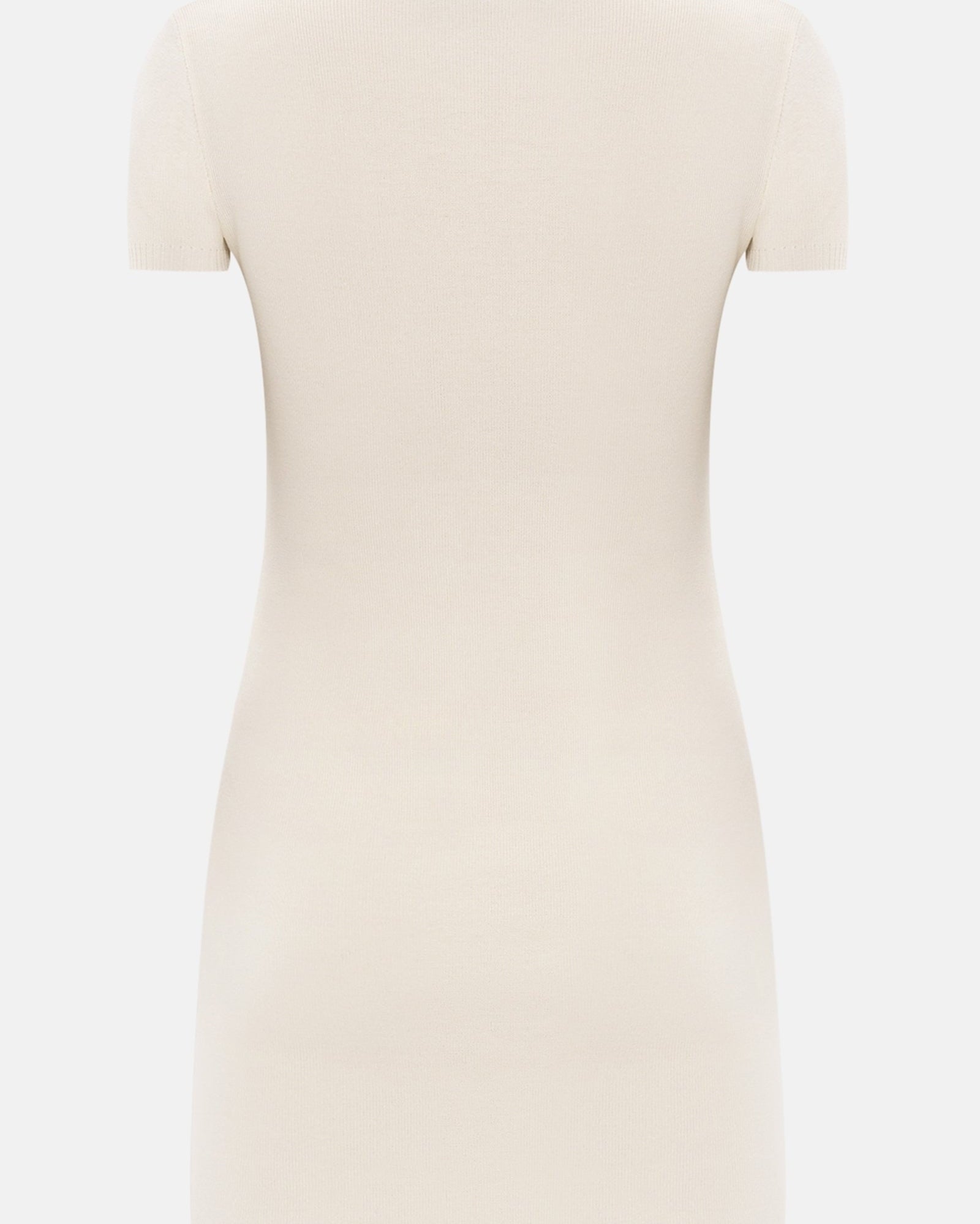 Kontrast Kenarlı Örme Mini Elbise