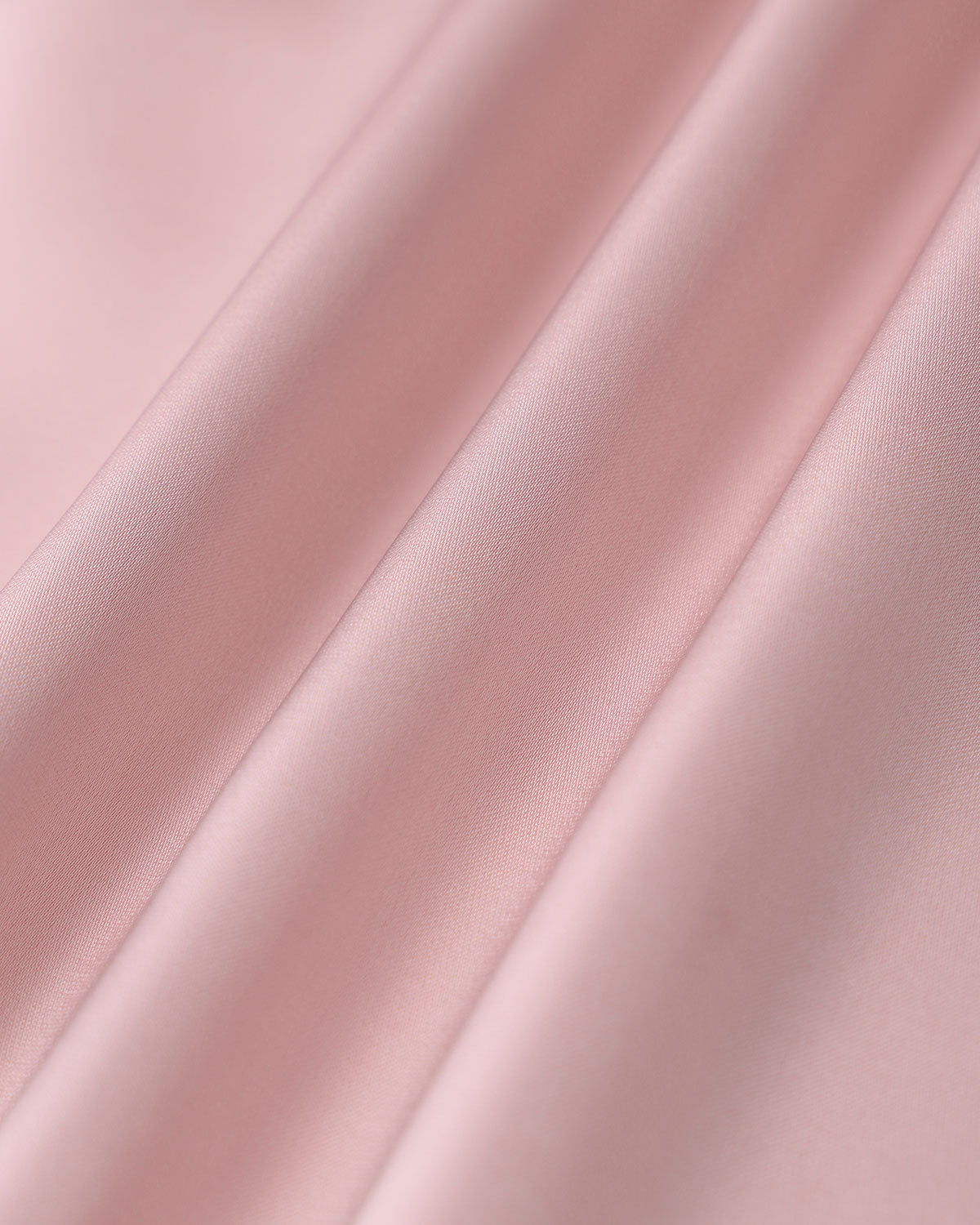 Pembe Kare Yaka Volanlı Saten Midi Elbise