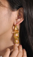 Metal Zincir Küpeler