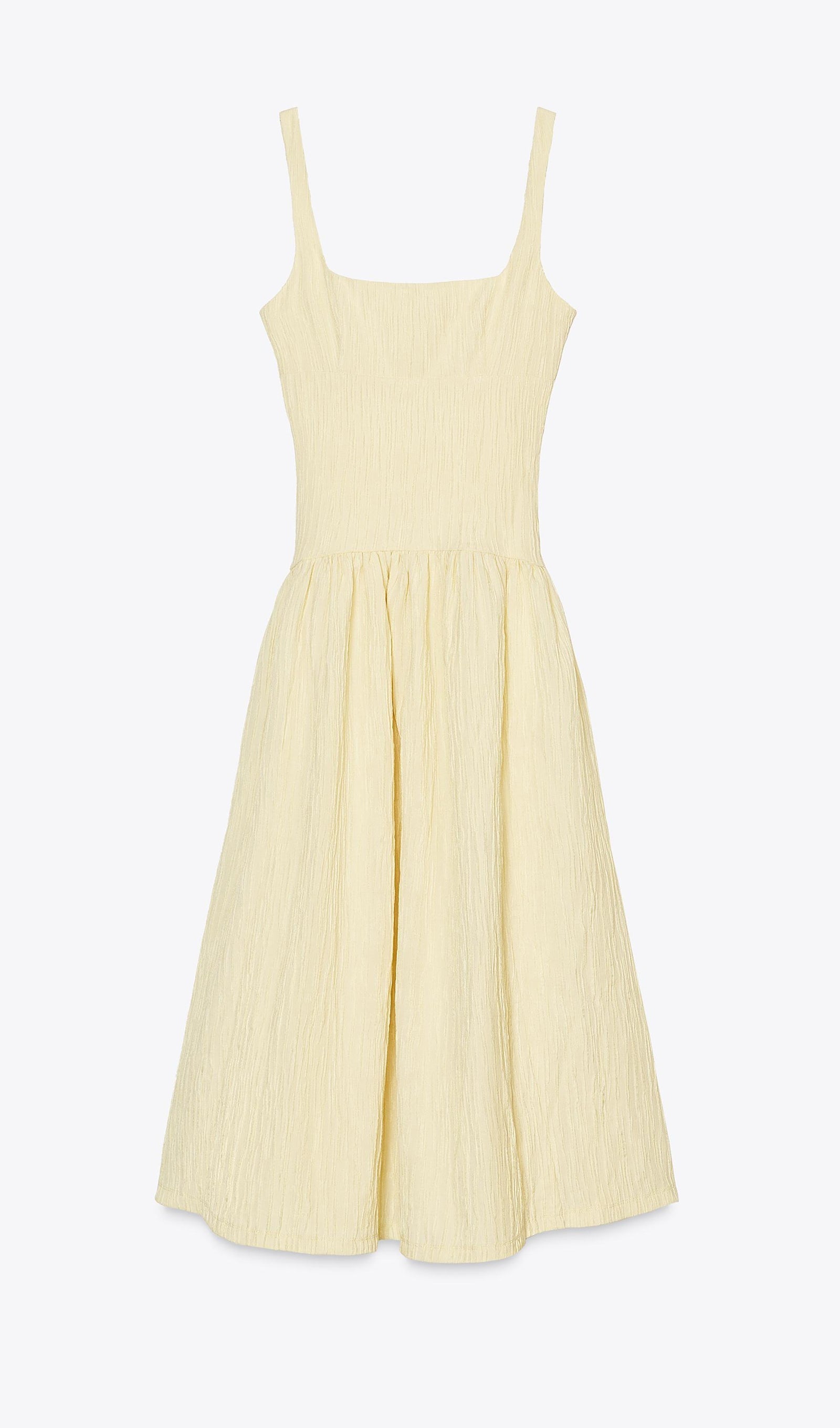 Kolsuz Dokulu Midi Elbise