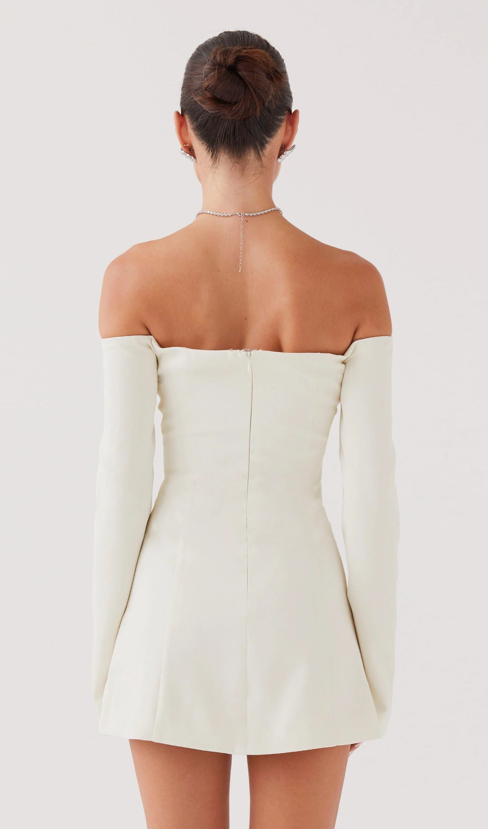 Blazer Omuz Açık Mini Elbise