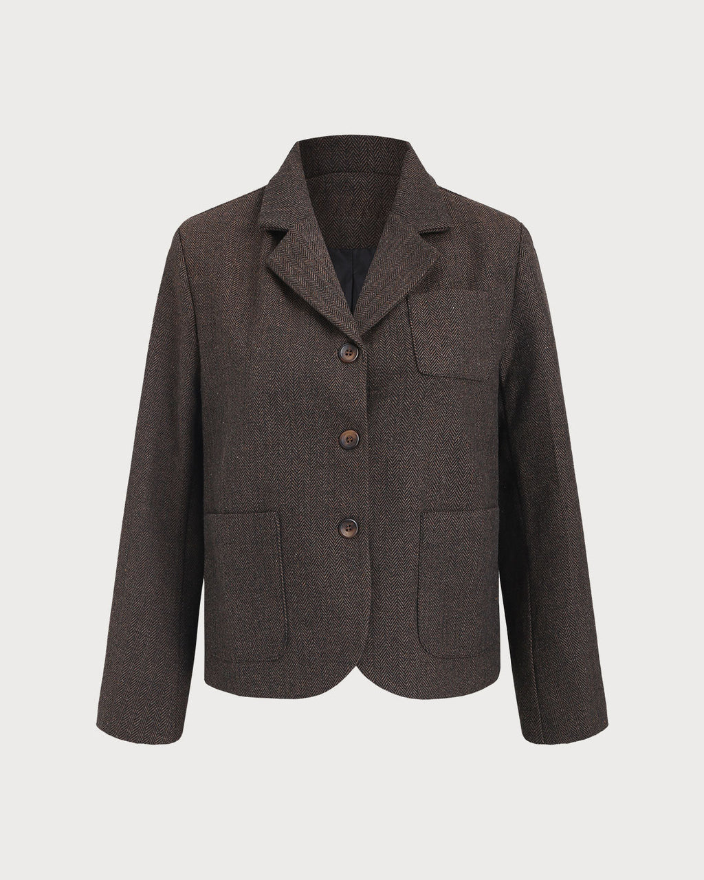 Kahve Tek Sıralı Blazer