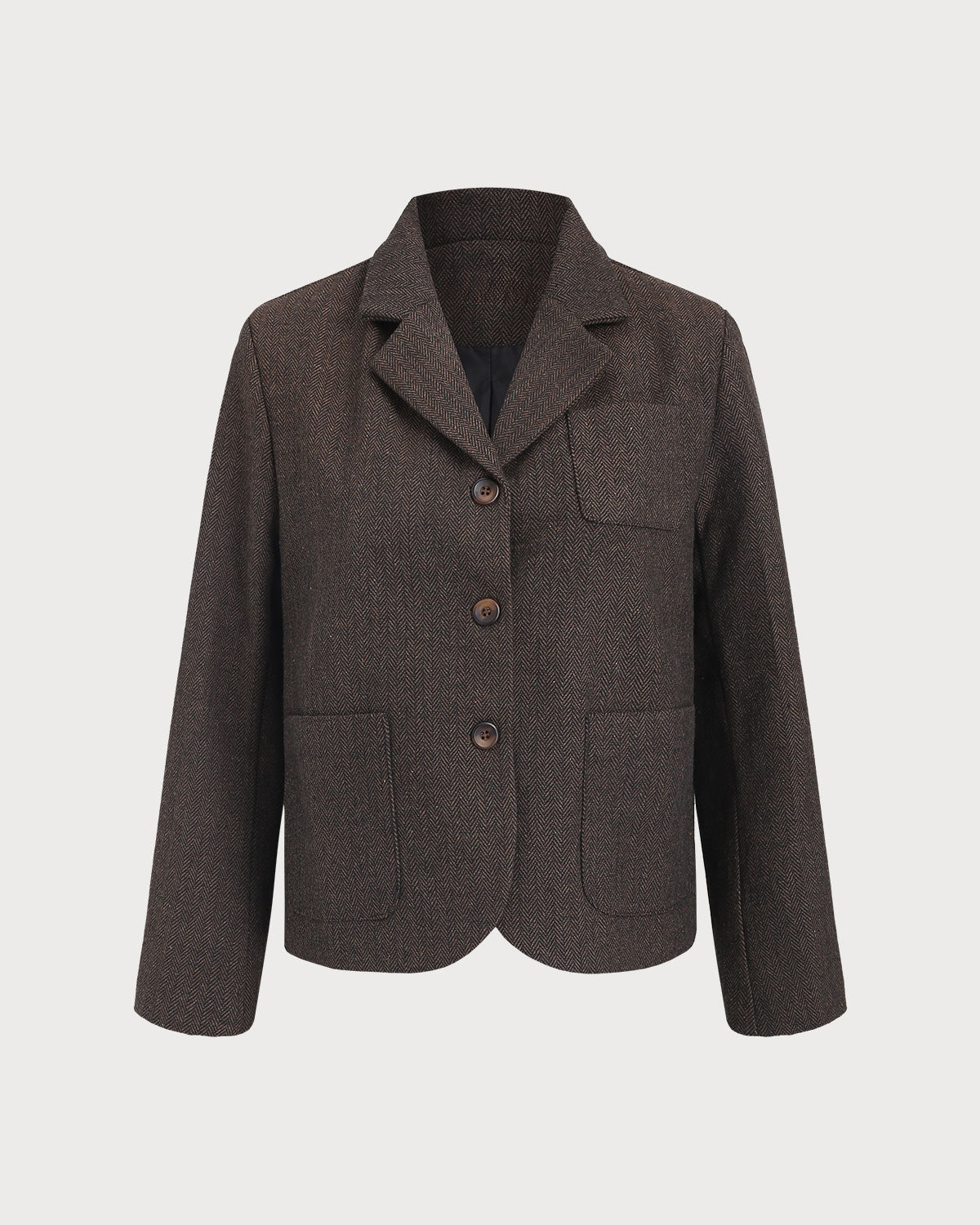 Kahve Tek Sıralı Blazer