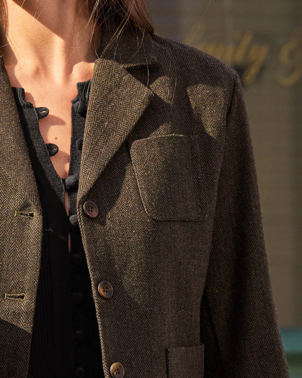 Kahve Tek Sıralı Blazer