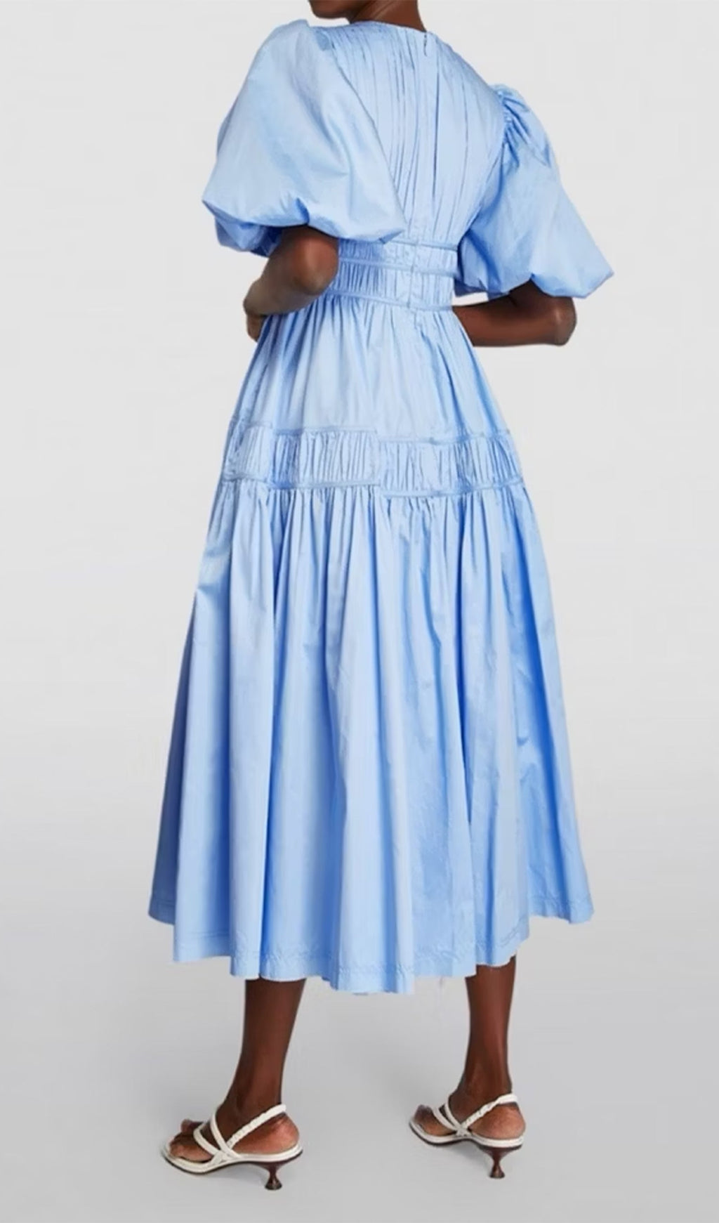 Fallingwater Fırfırlı Midi Elbise