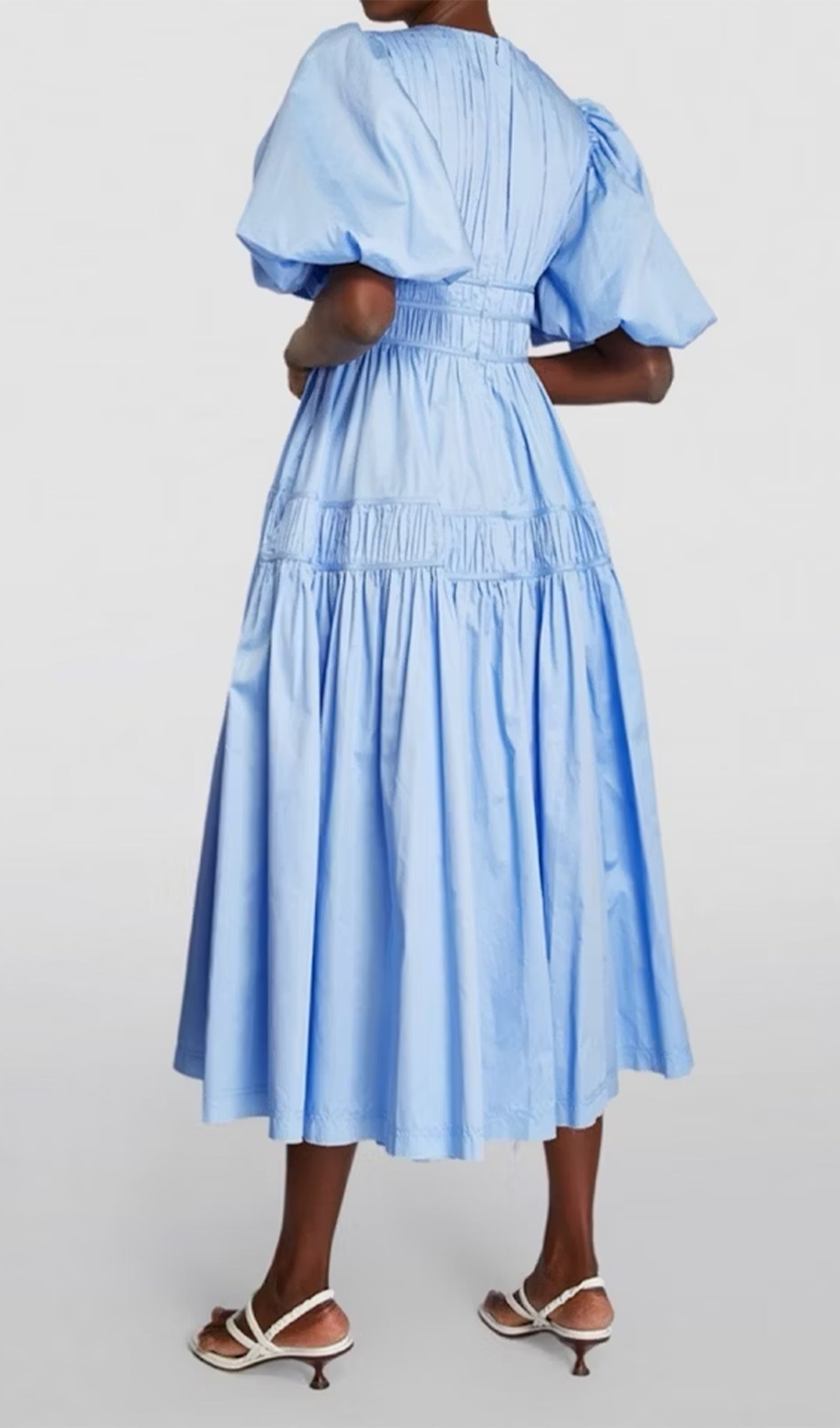 Fallingwater Fırfırlı Midi Elbise