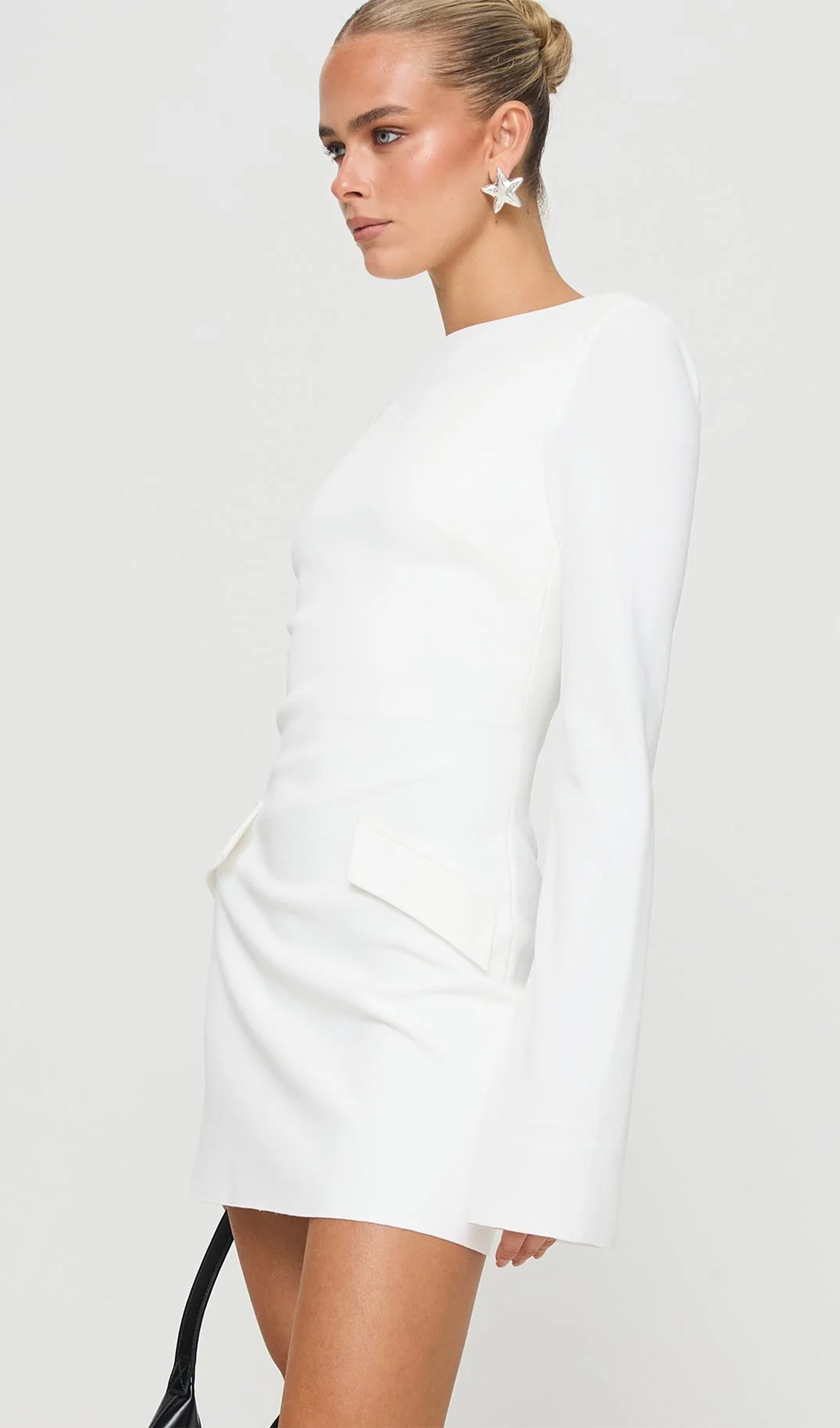 Carters Açık Sırtlı Mini Elbise Beyaz