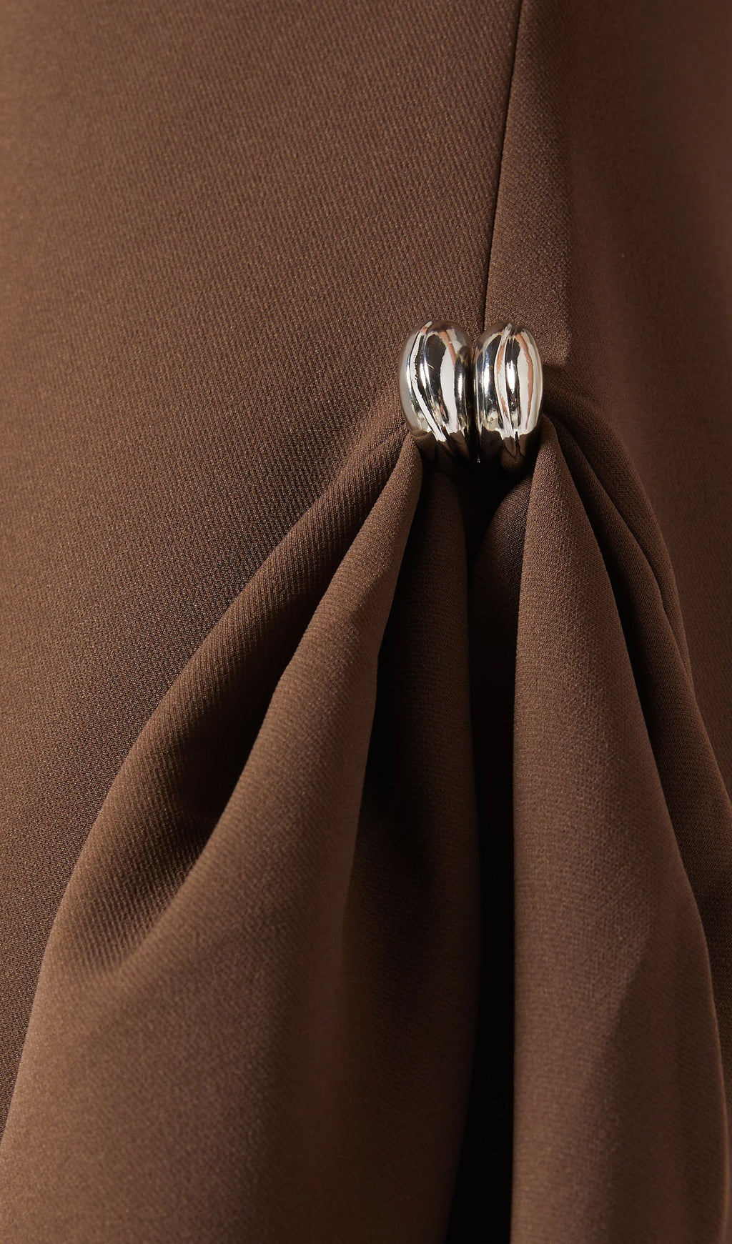 Düz Twill Takım Elbise Midi Elbise