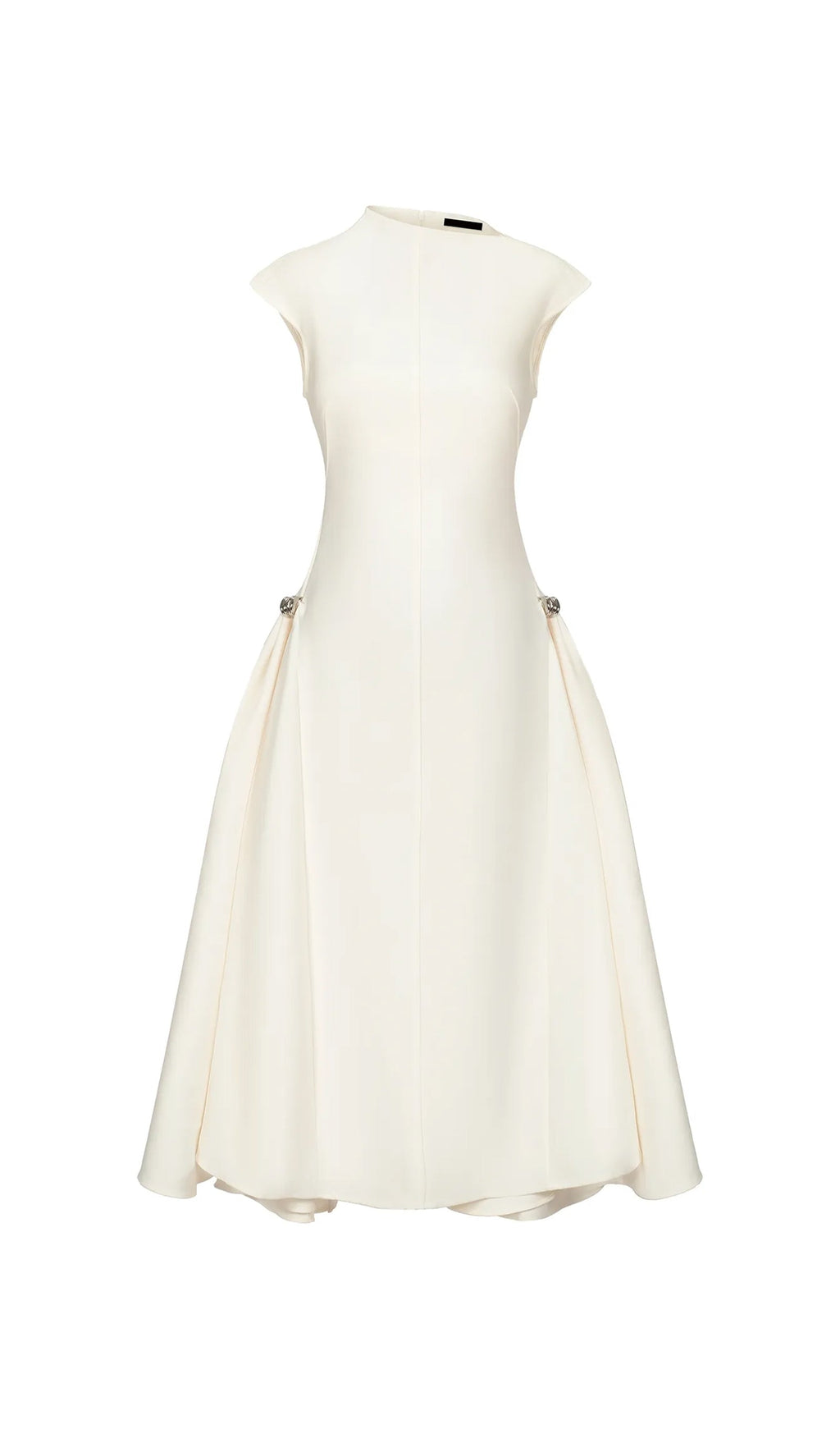 Kolsuz Twill Takım Elbise Midi Elbise