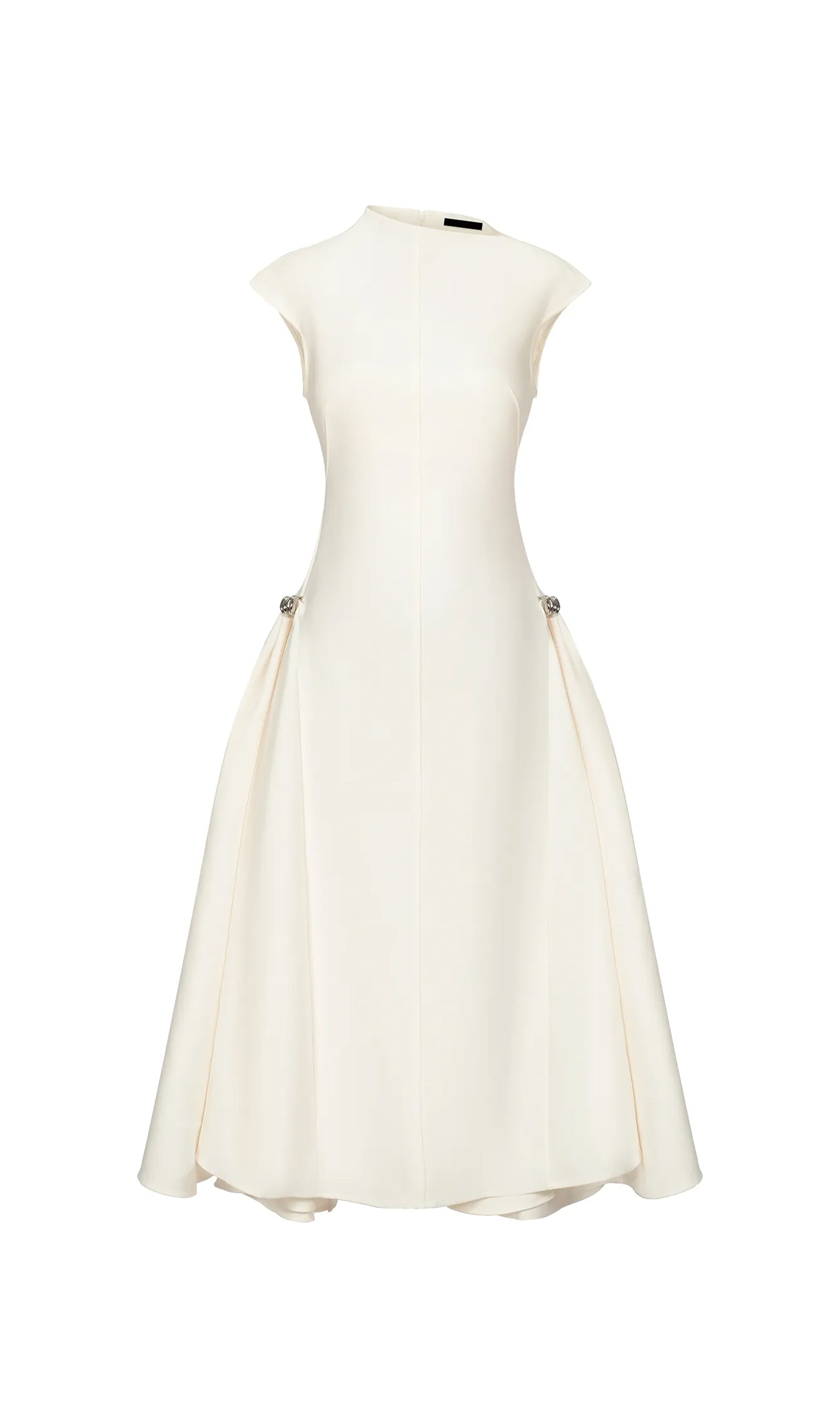 Kolsuz Twill Takım Elbise Midi Elbise