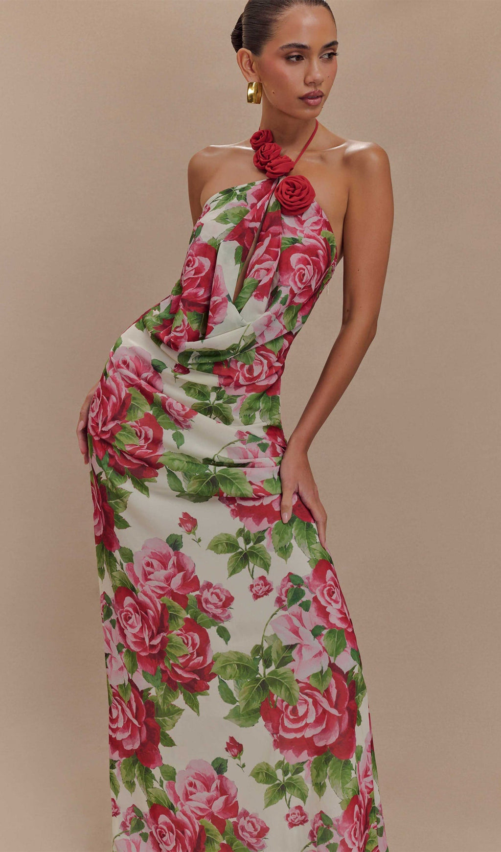 Kapüşonlu Uzun Elbise