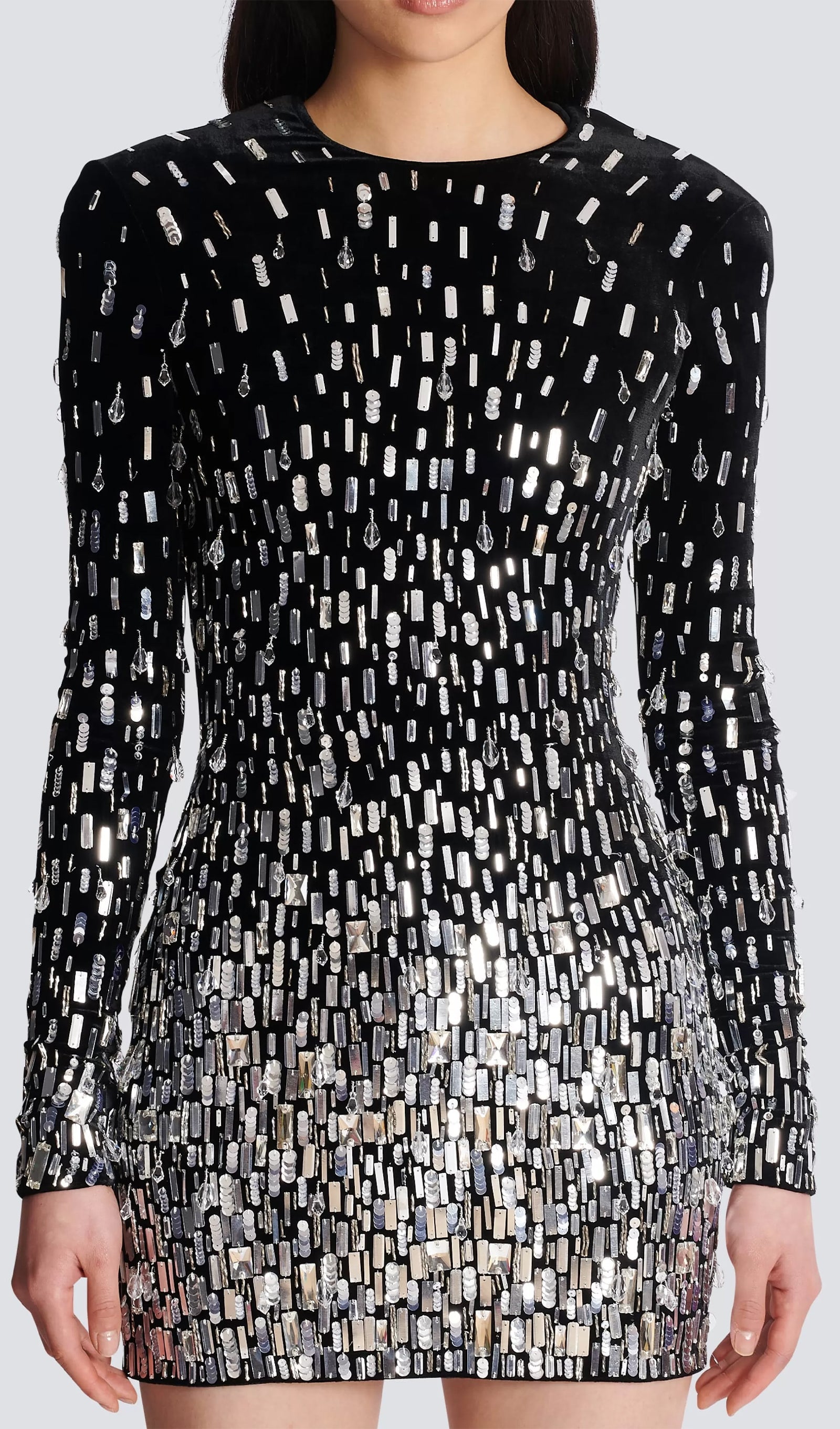 Degrade Kristal Mini Elbise