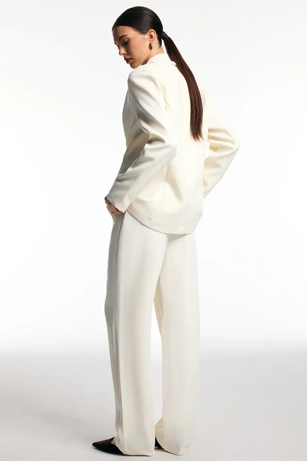 Eliora | Şal Detaylı Blazer Ceket