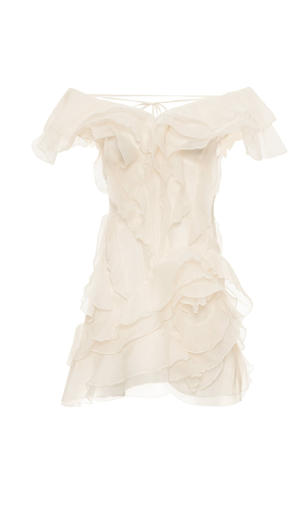 Katmanlı Volanlı Mini Elbise