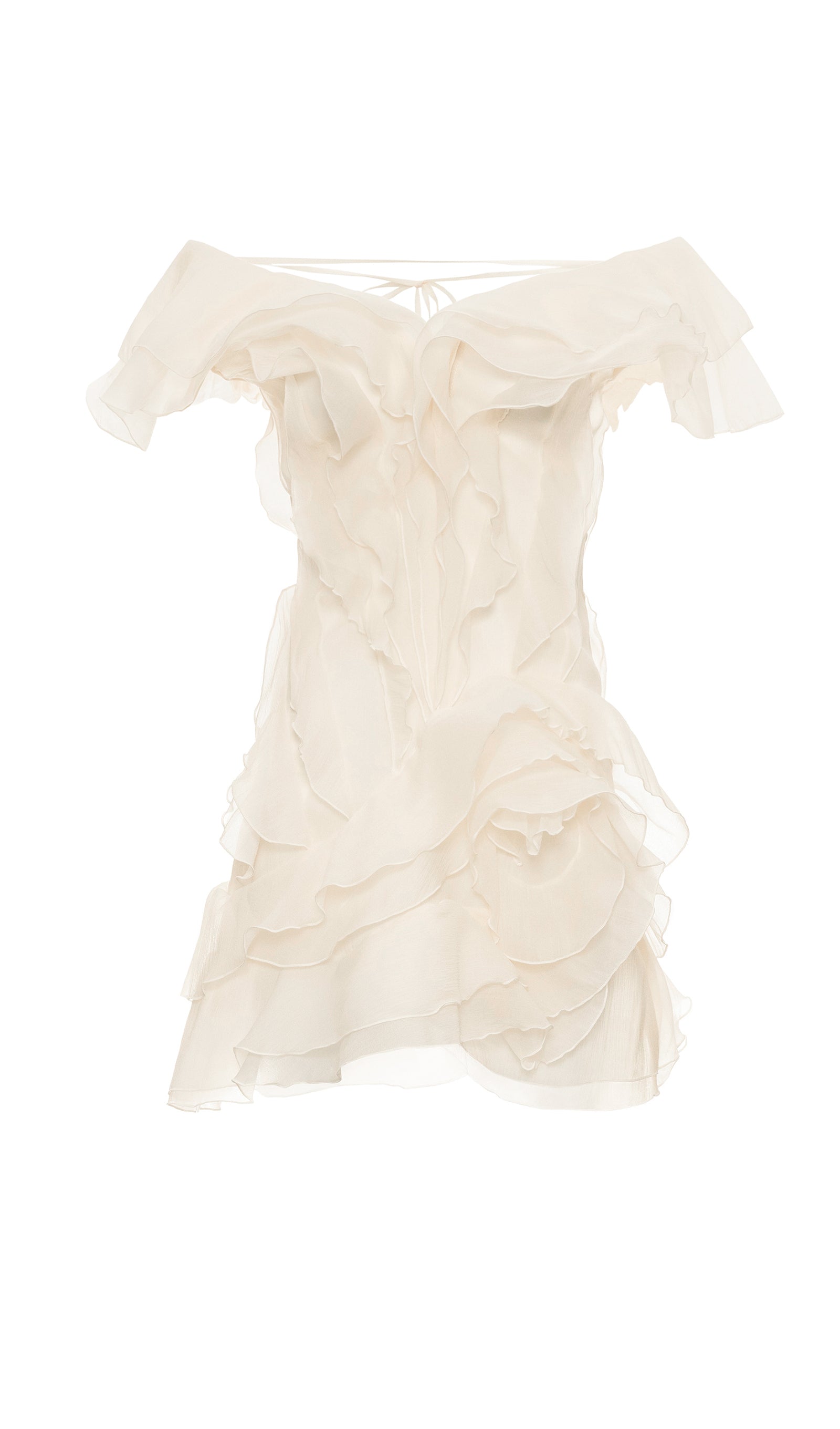 Katmanlı Volanlı Mini Elbise