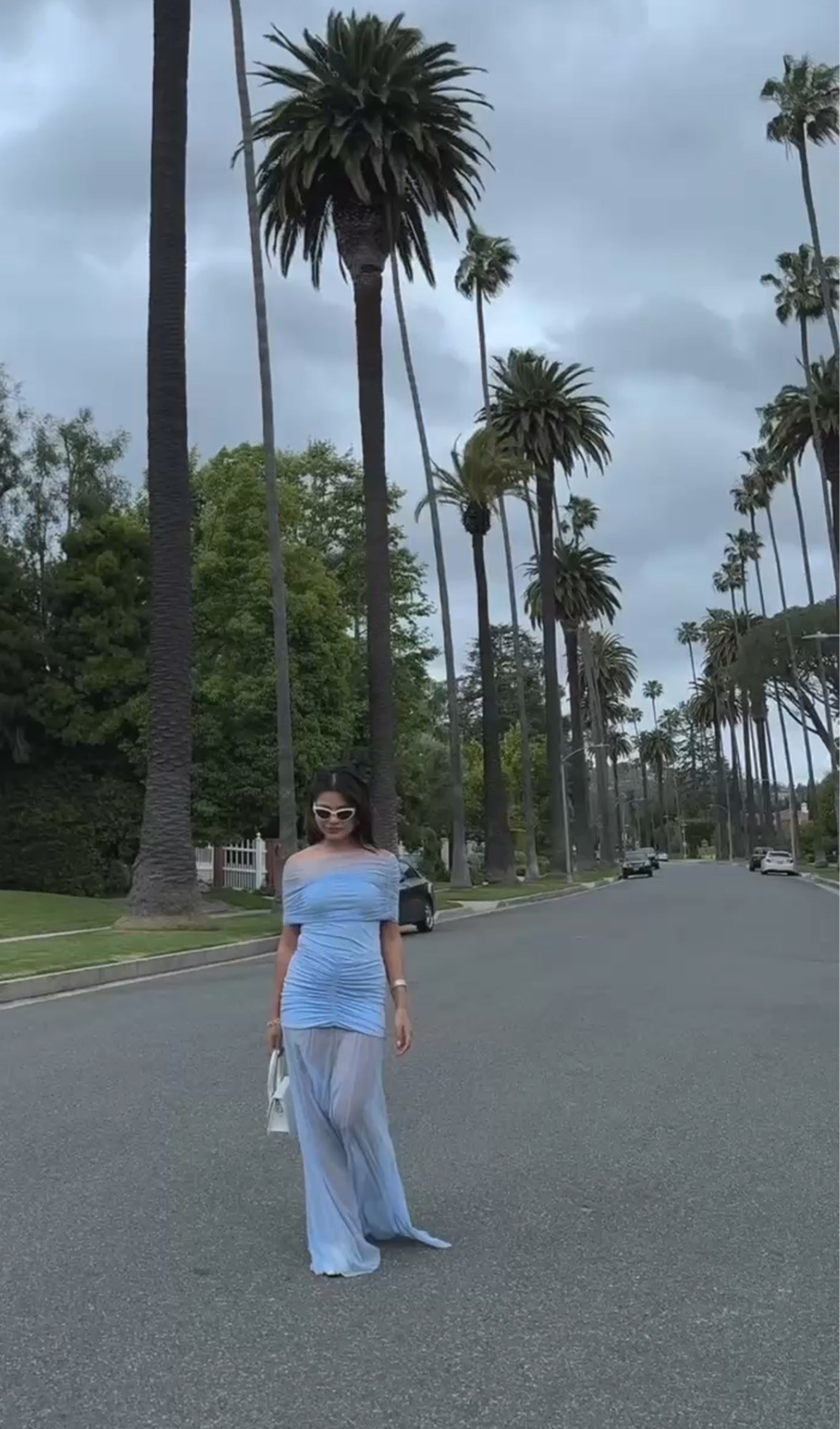 Slinky Omuz Açık Maksi Elbise