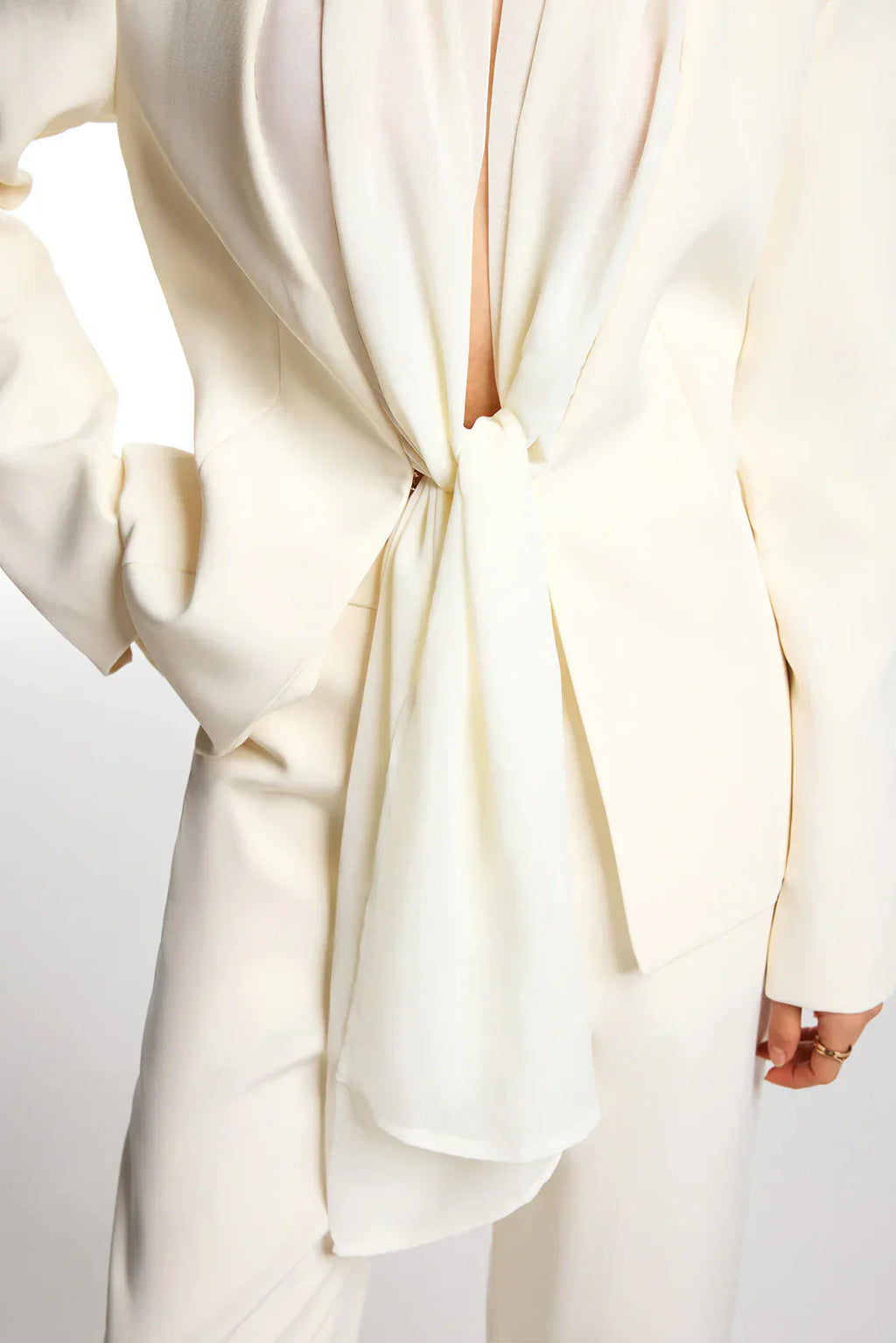 Eliora | Şal Detaylı Blazer Ceket