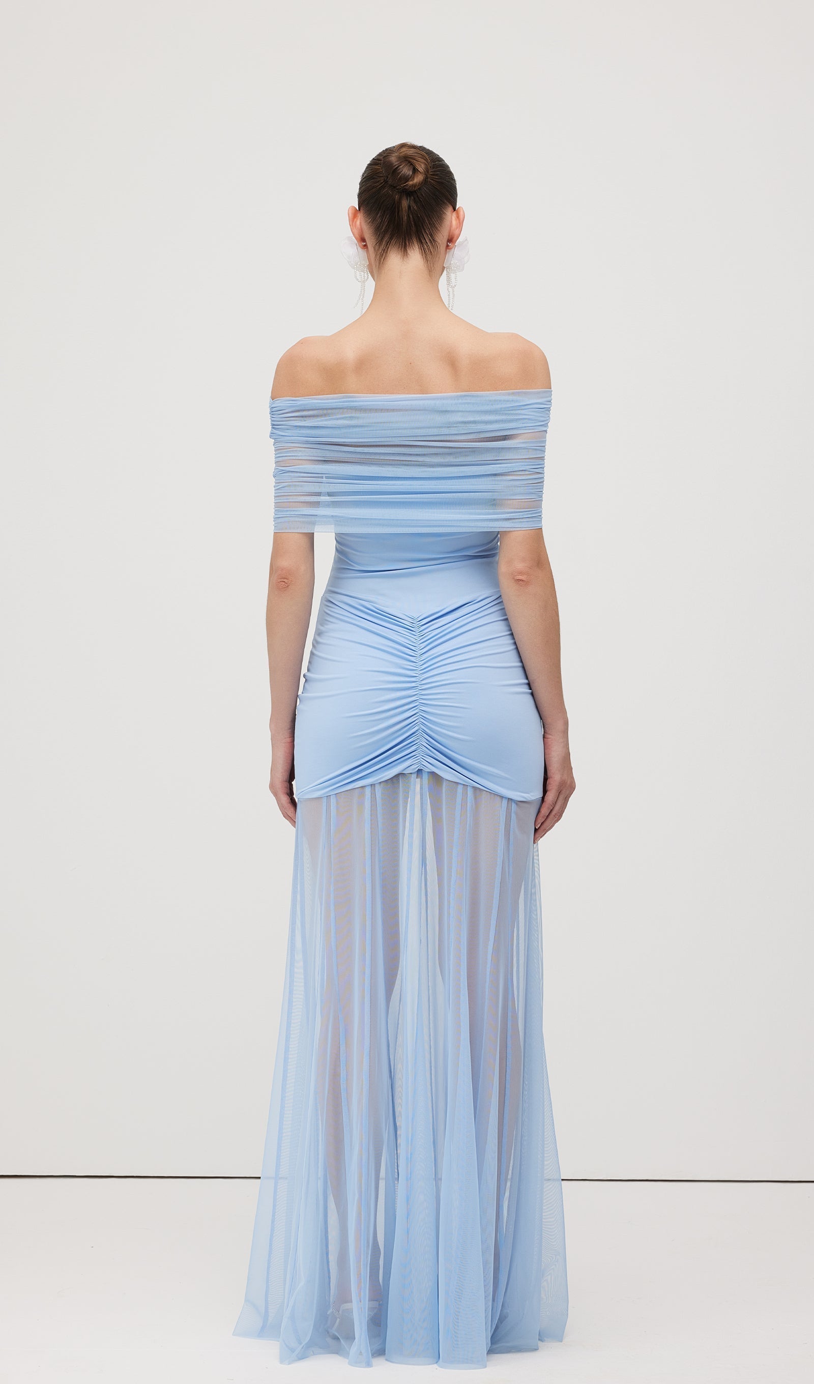 Slinky Omuz Açık Maksi Elbise