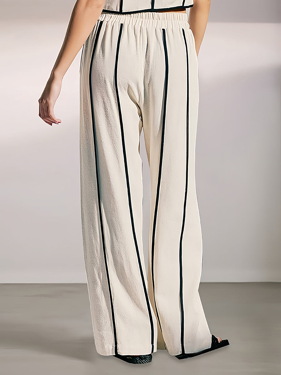 Çizgili Yelekli Takım