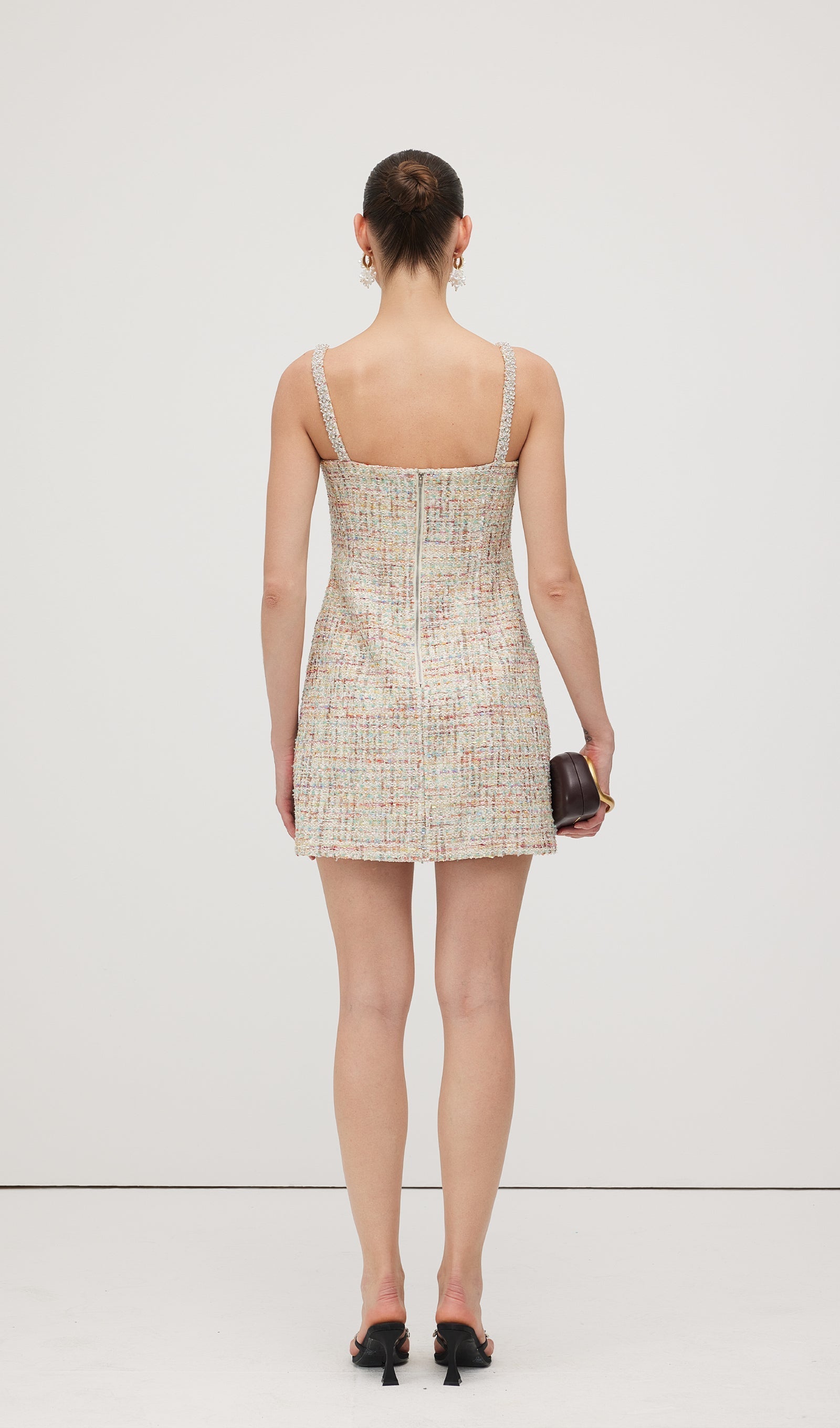 Süslemeli Buklet Mini Elbise