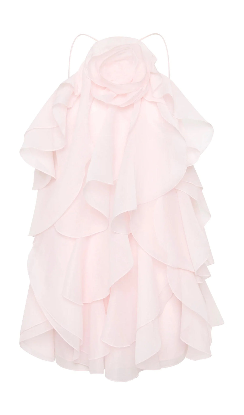 Askılı Katmanlı Mini Elbise