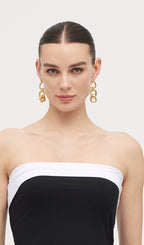 Metal Zincir Küpeler