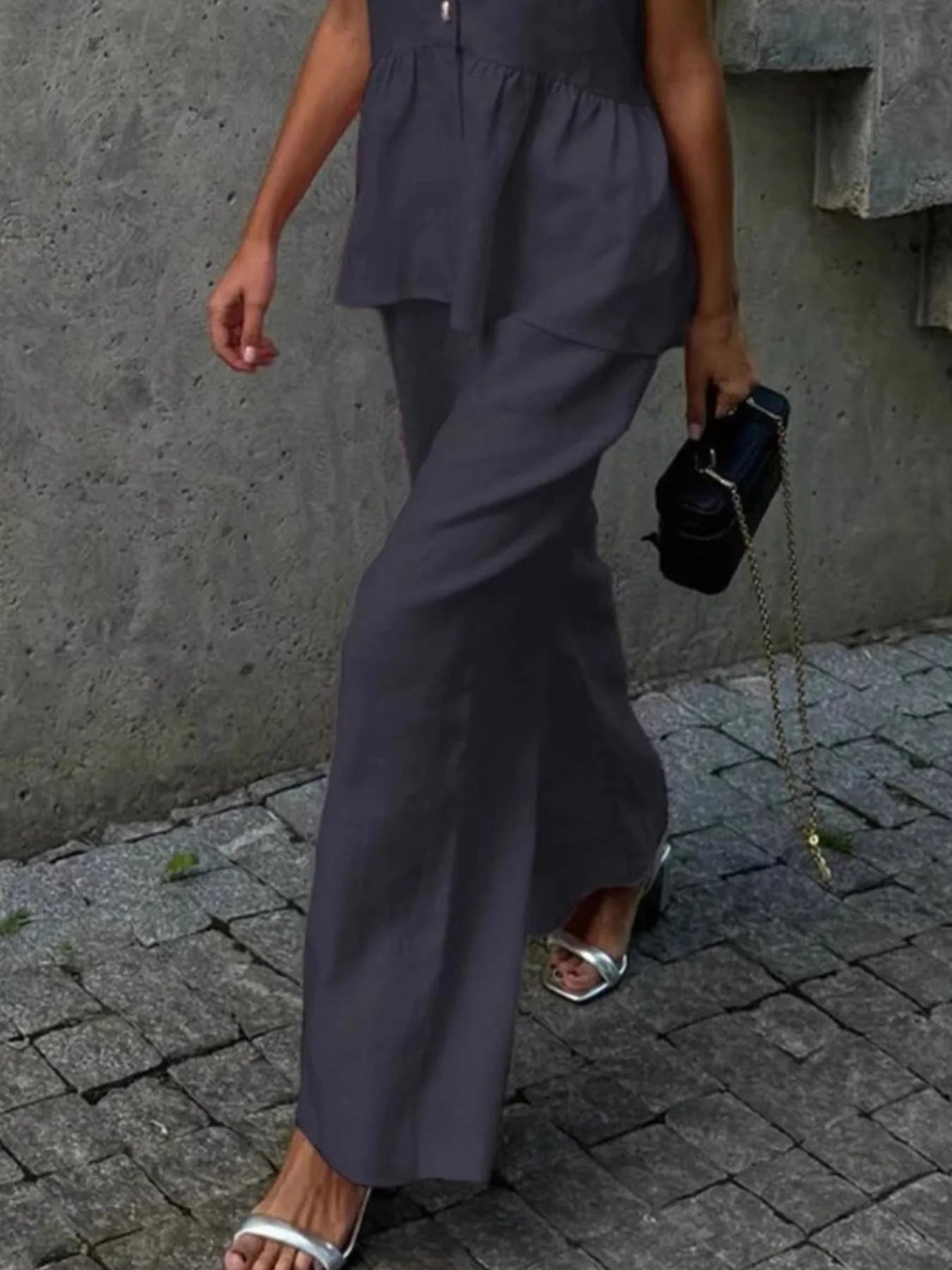 Veyra | V Yaka Yelek & Pantolon Takım