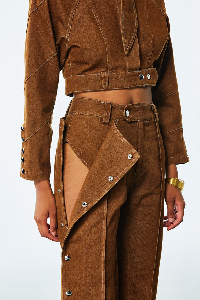 TIERRA Düğme Detaylı Kruvaze Yaka Takım