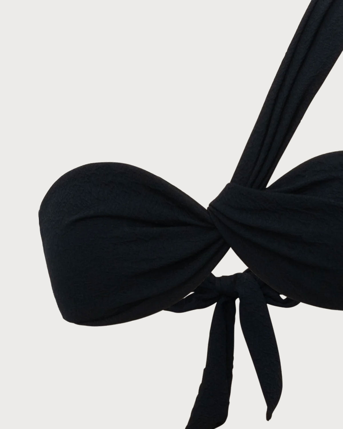 Siyah Dantelli Önü Bağlamalı Bikini Takımı