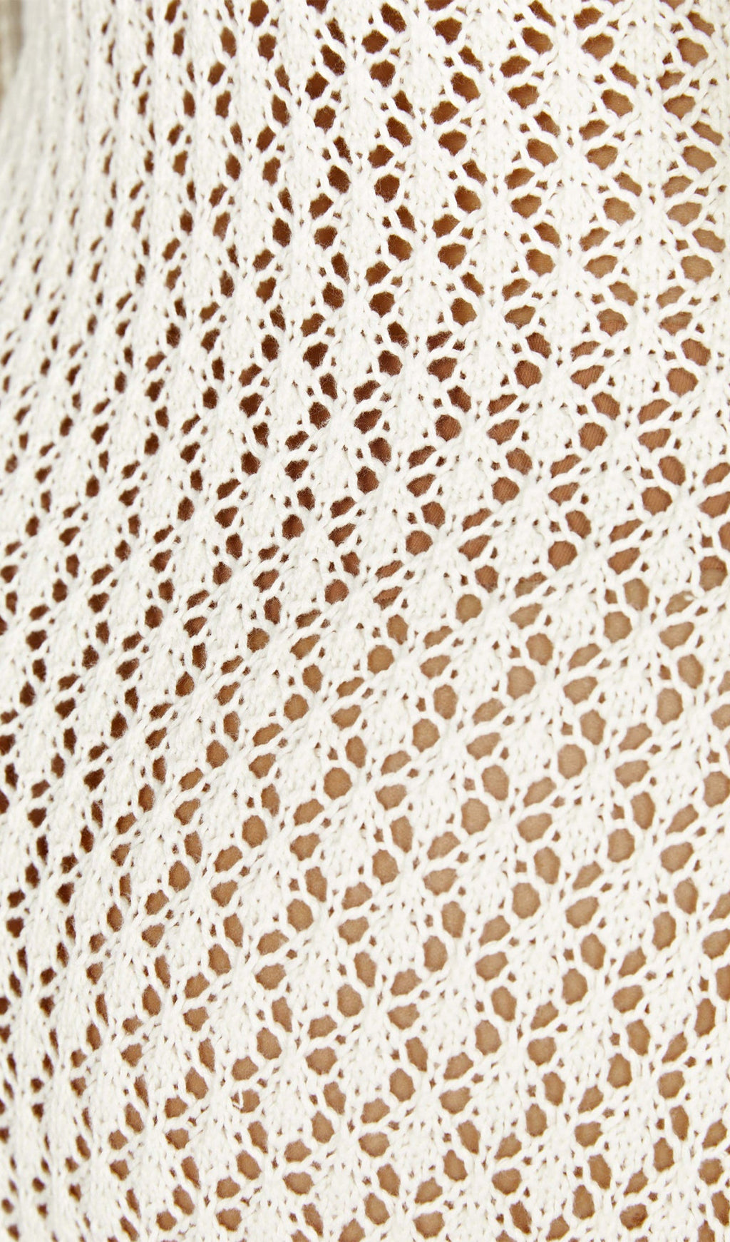 Tığ İşi Balık Kuyruğu Kloş Kollu Uzun Elbise