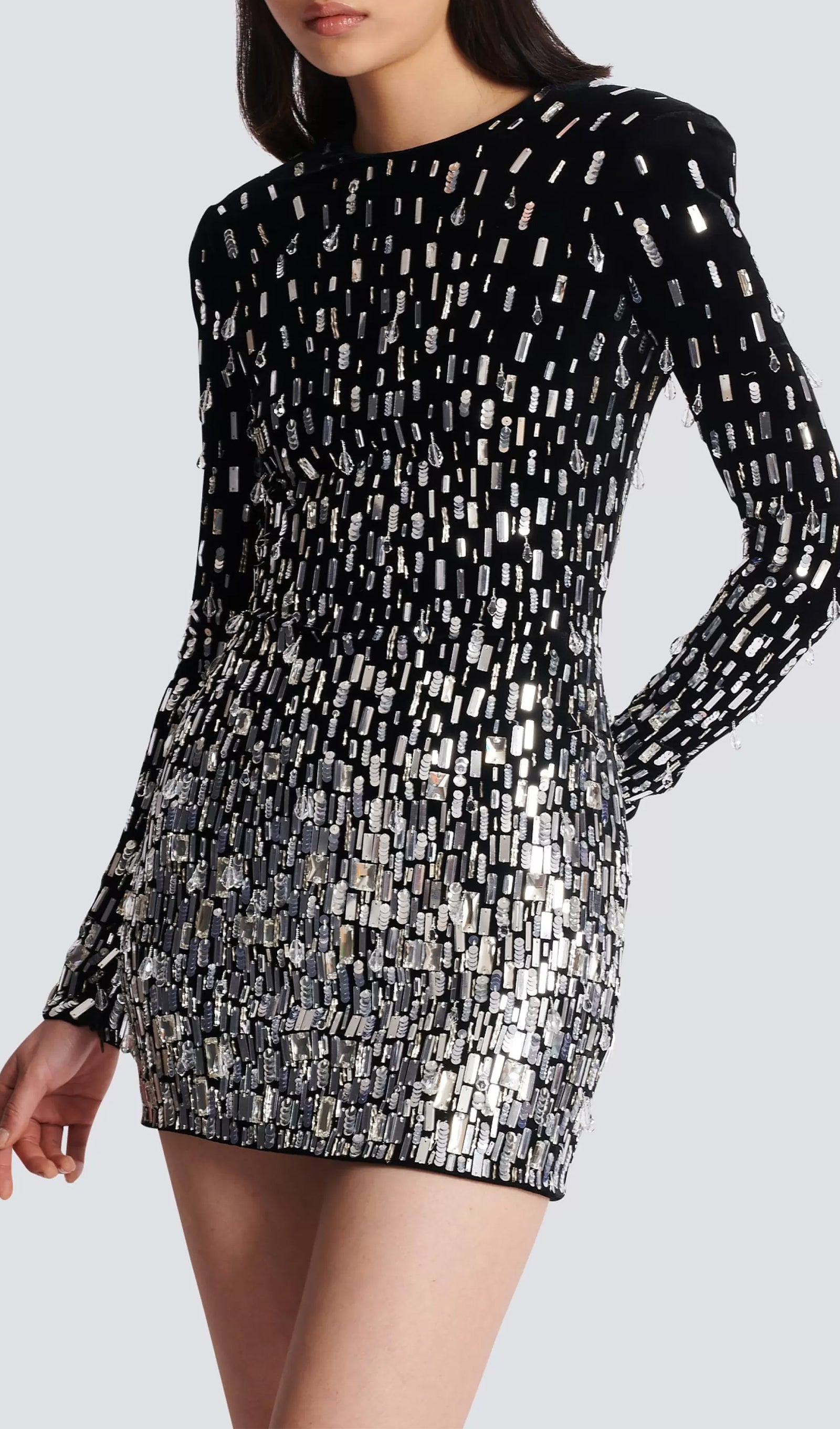 Degrade Kristal Mini Elbise