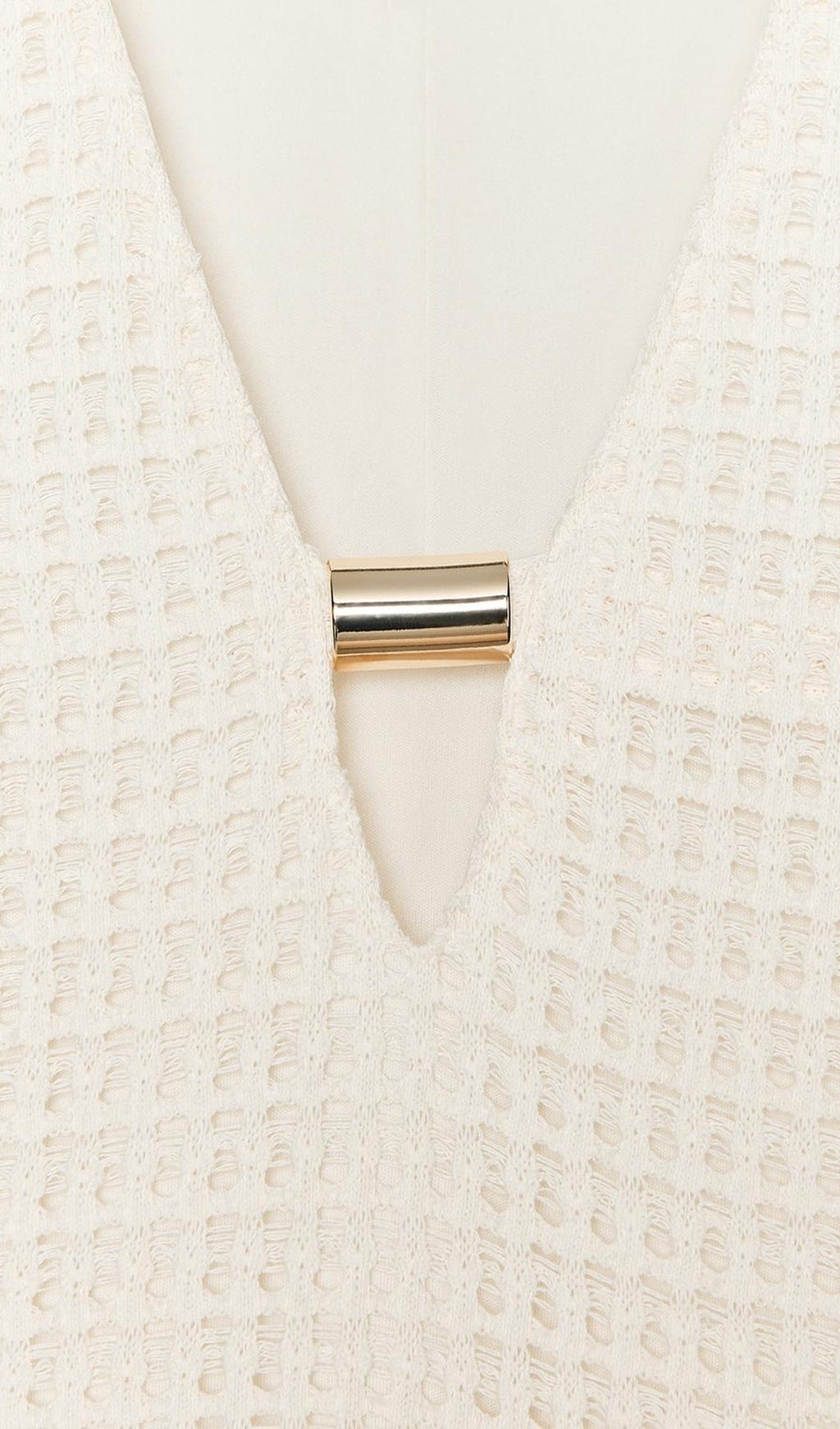 Düz Tığ İşi Midi Elbise