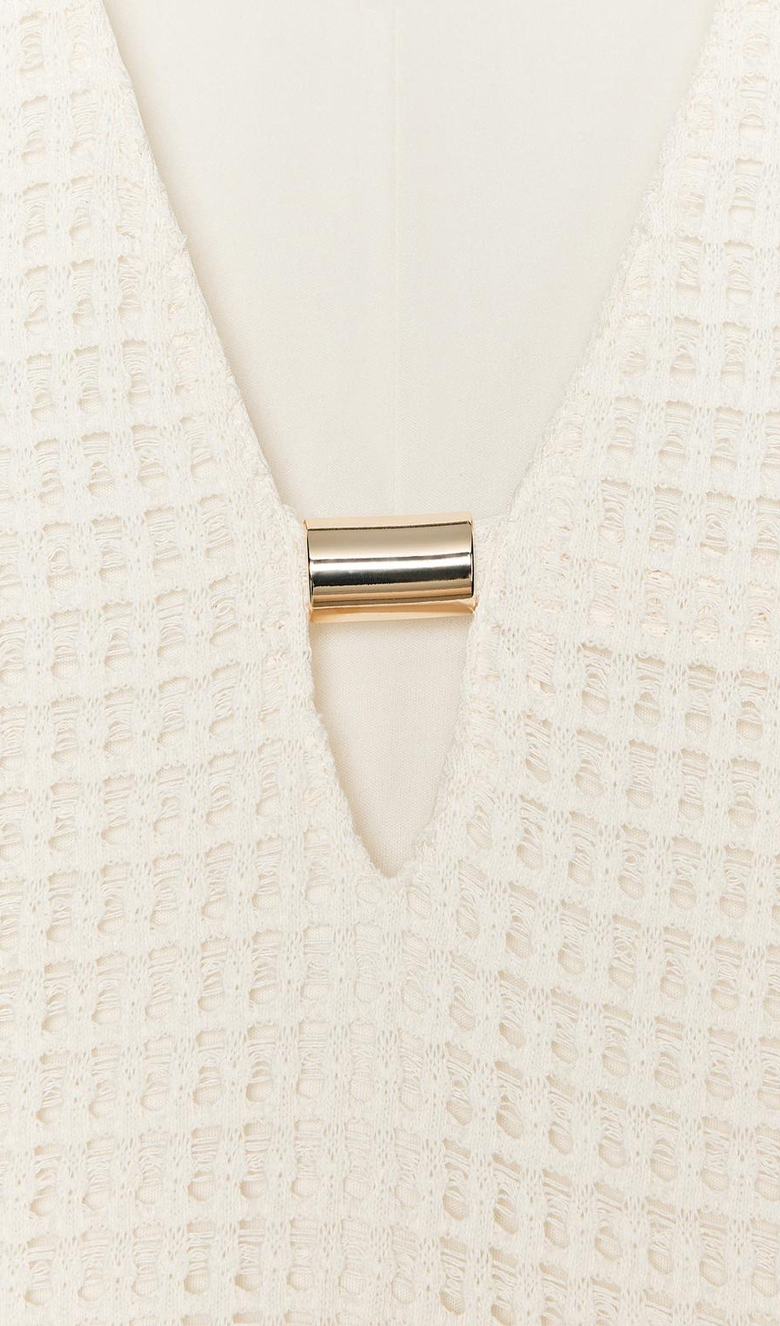 Düz Tığ İşi Midi Elbise