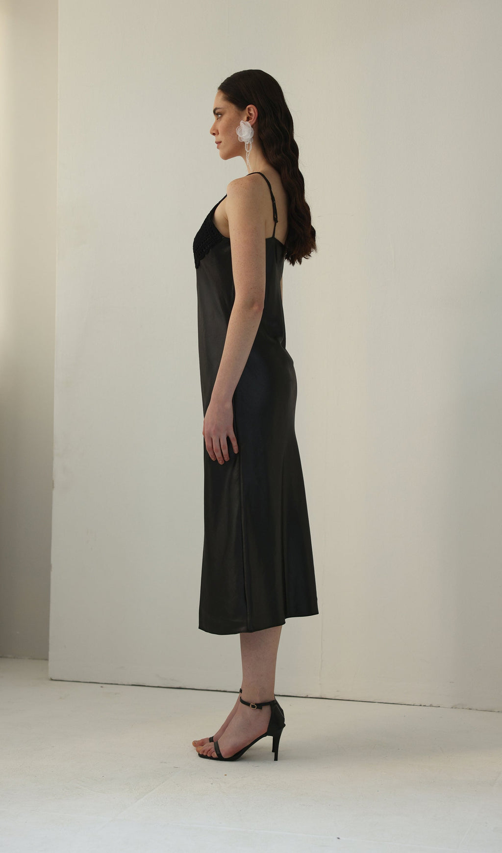 Örme Patchwork Midi Elbise