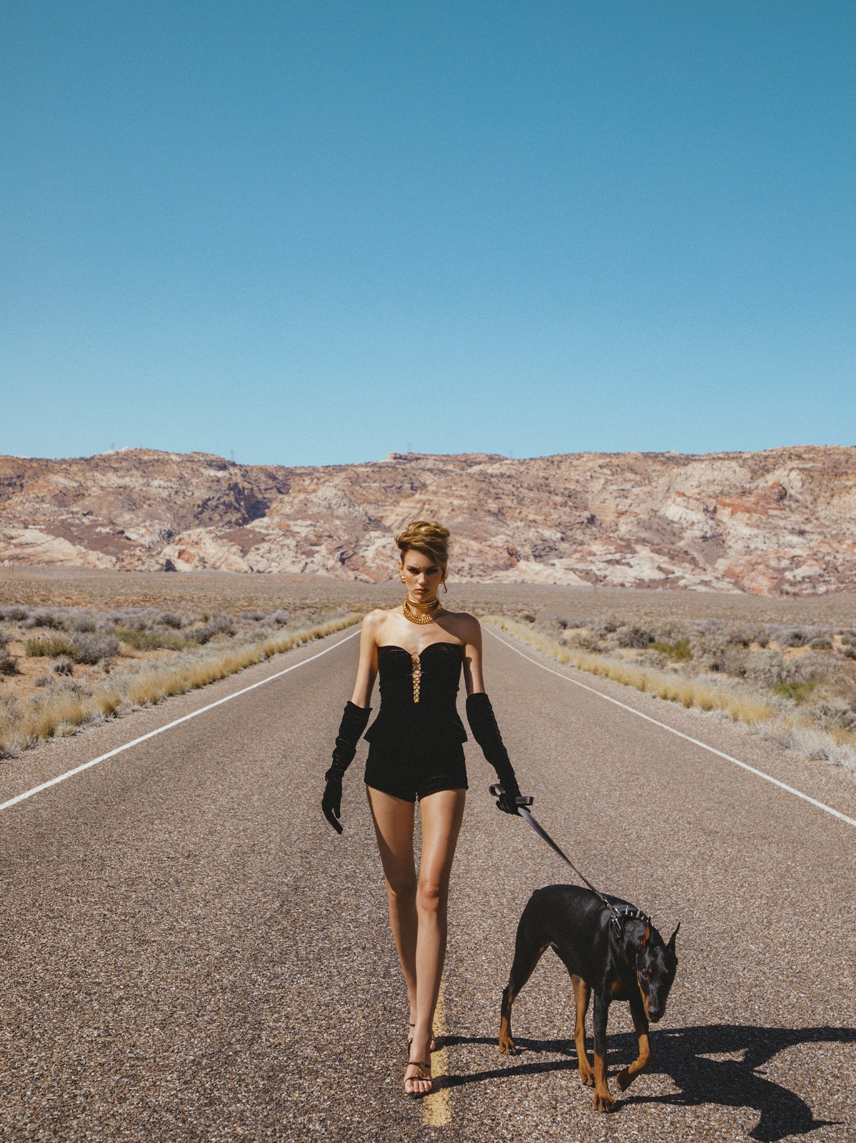 NYXEN Siyah Kadife Halka Detaylı Takım