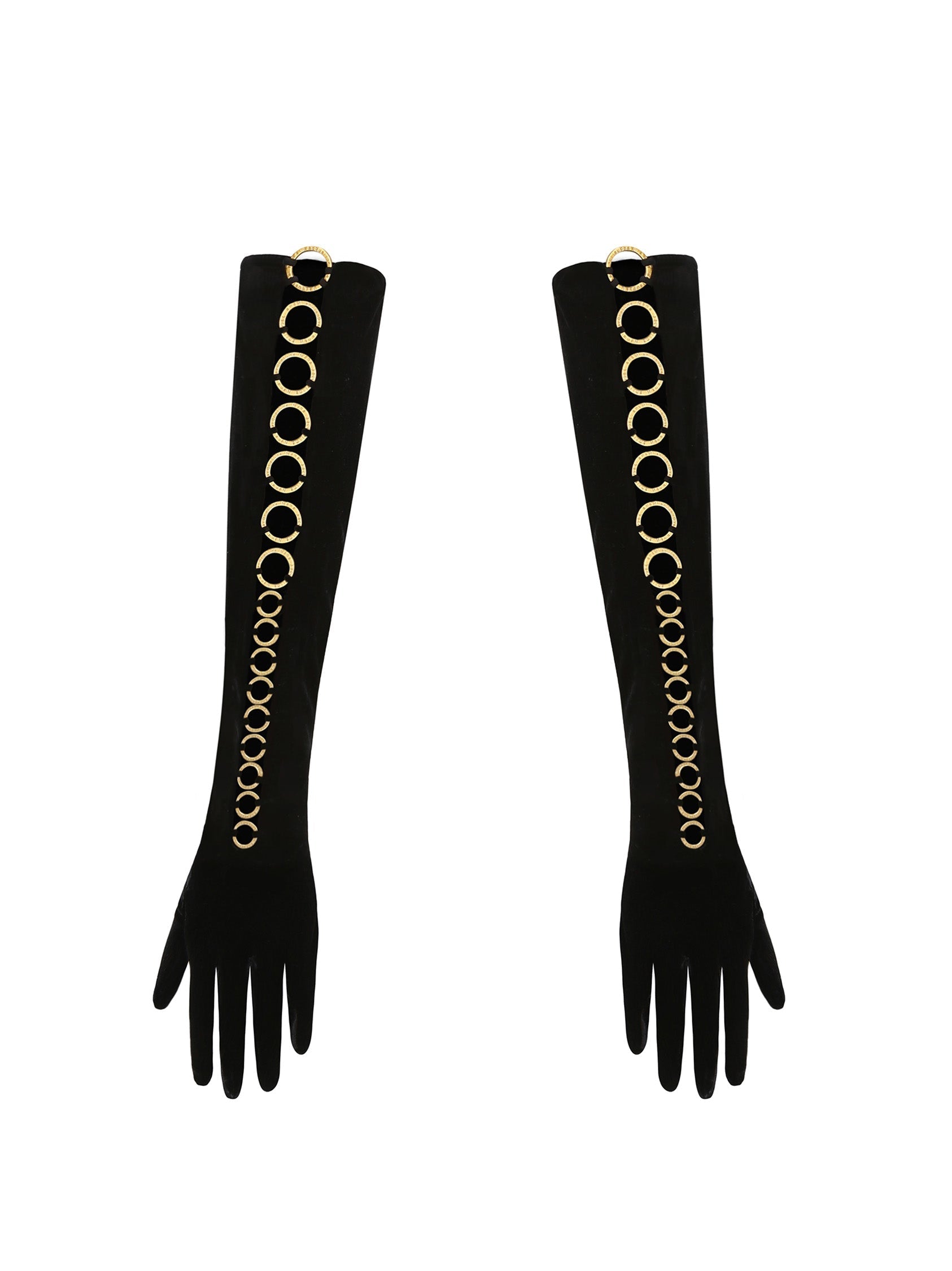 NYXEN Siyah Kadife Halka Detaylı Takım