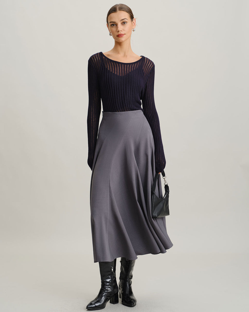 Lacivert Kazak İki Parçalı Takım