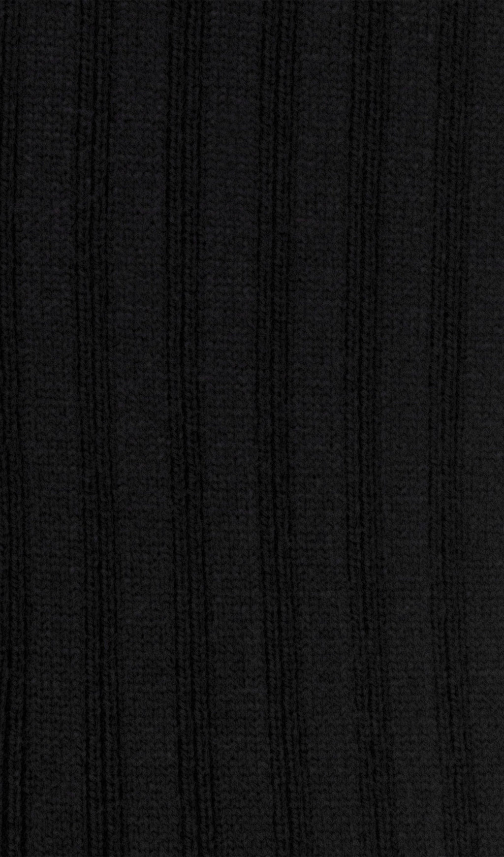 Jersey Ruffle Yaka Midi Elbise - Siyah