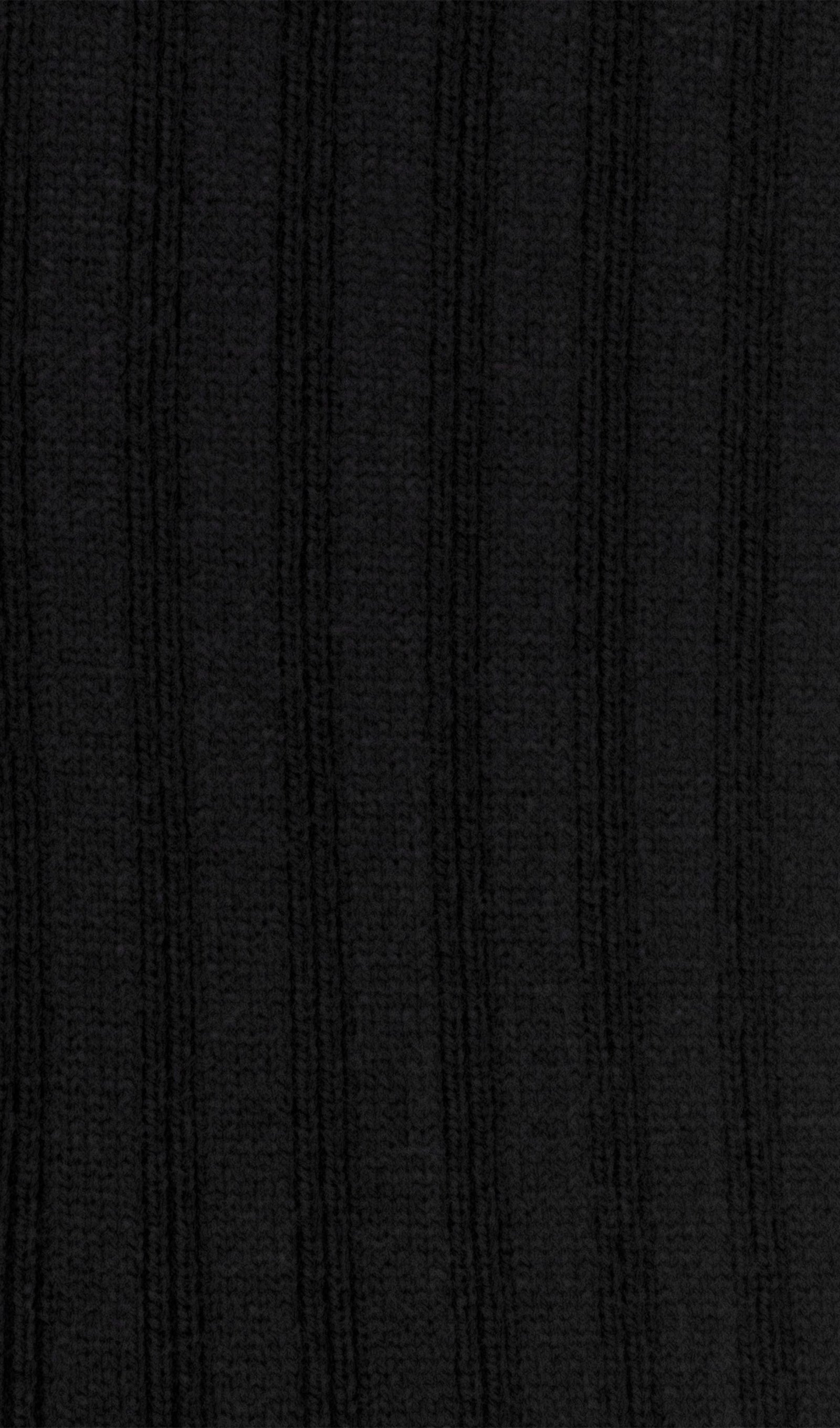 Jersey Ruffle Yaka Midi Elbise - Siyah