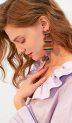 Kalp Sallantılı Damla Küpeler