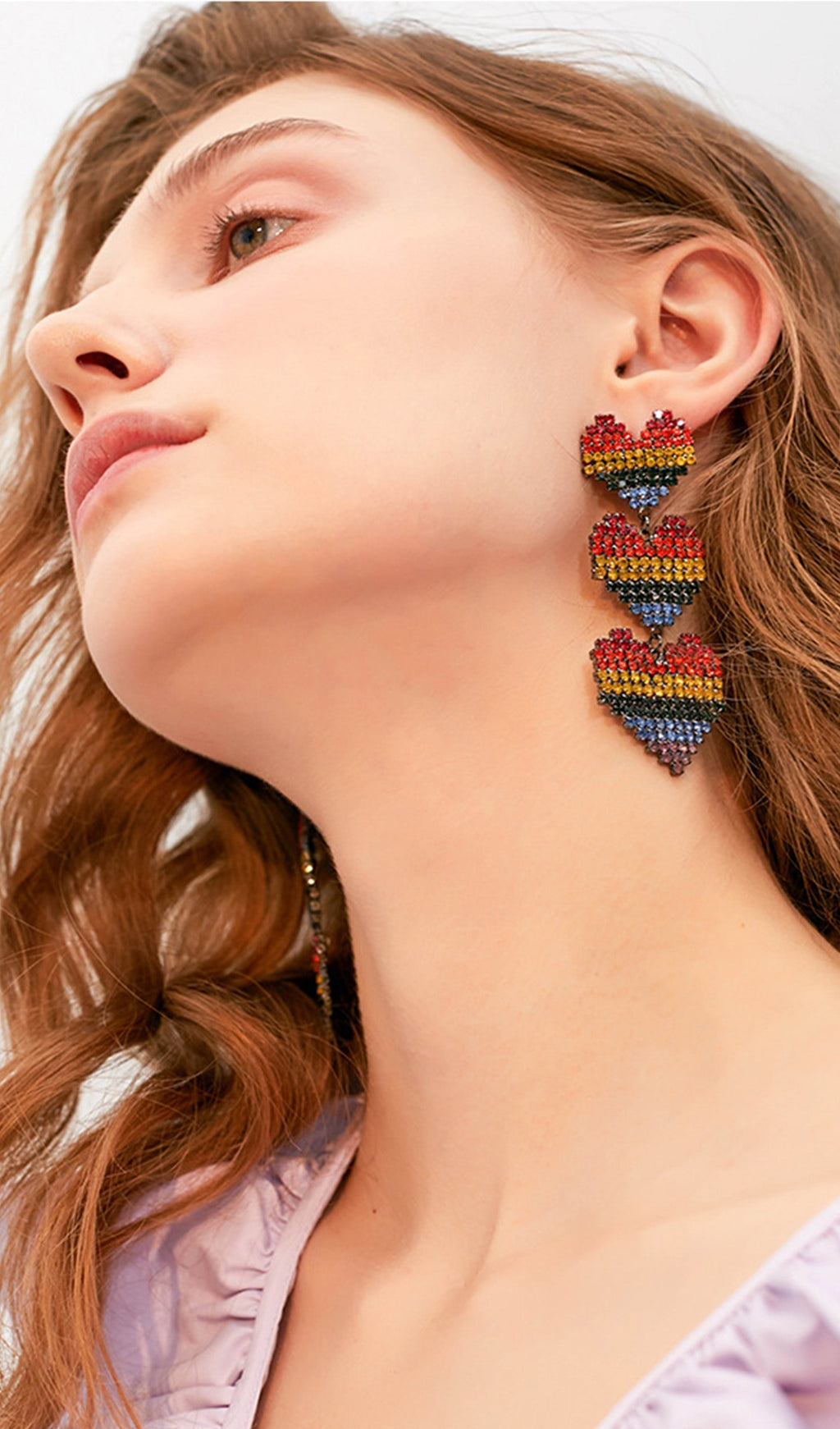 Kalp Sallantılı Damla Küpeler