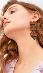 Kalp Sallantılı Damla Küpeler