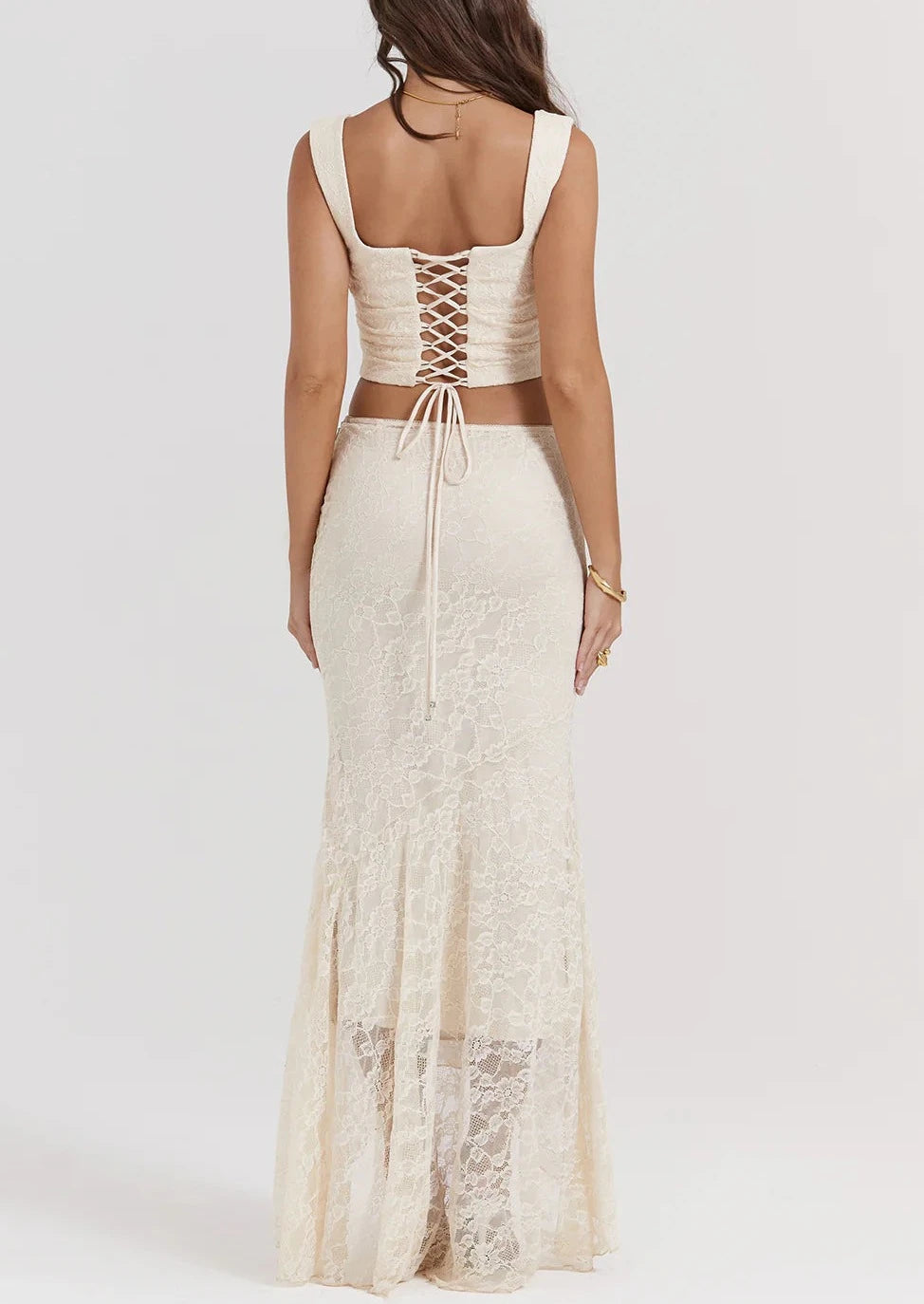 SERAPHA Dantel Detaylı İkili Takım